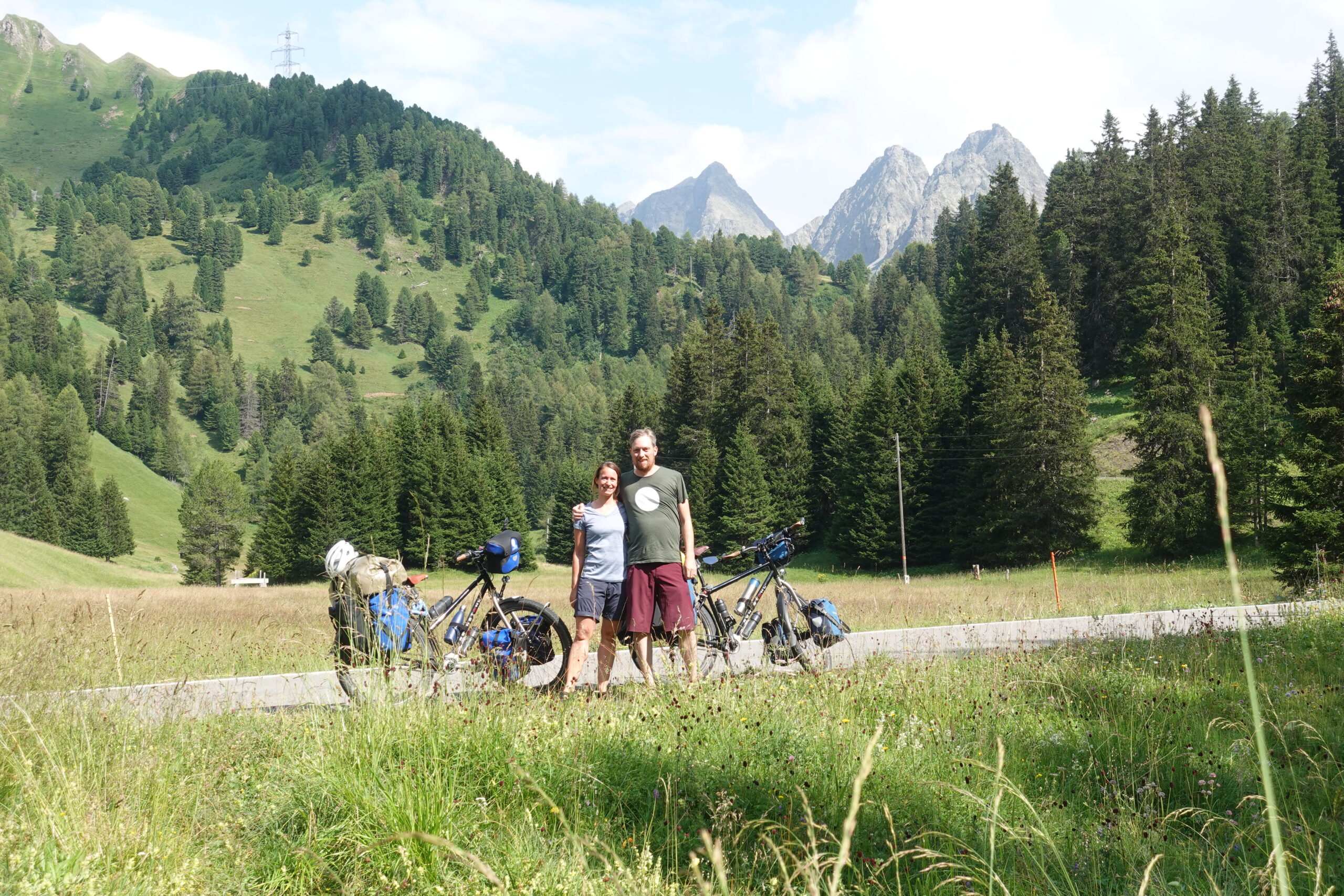 We crossed the Albula Pass in those first days, it was quite a challenge