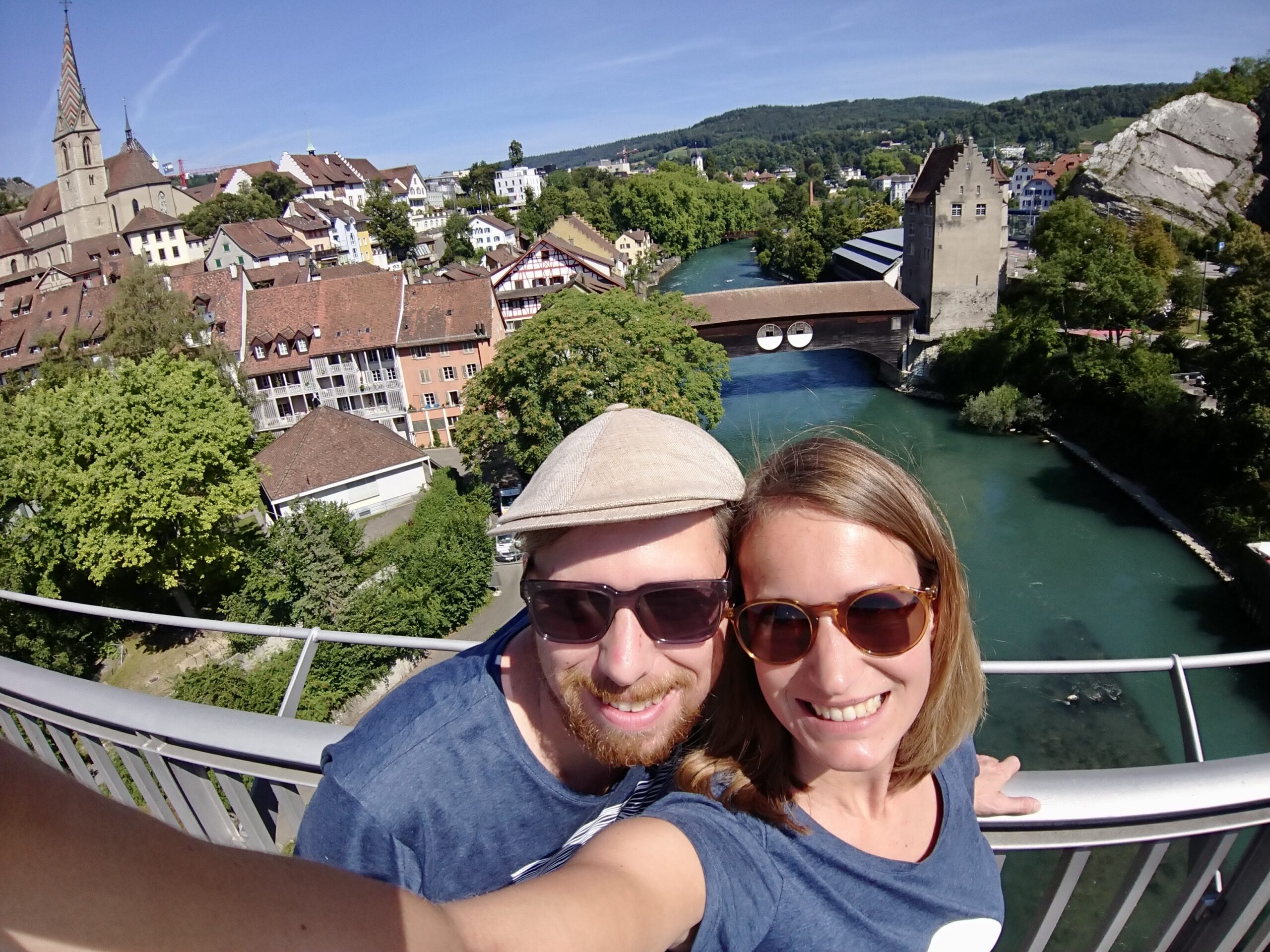 Letzter Blick auf unsere Heimatstadt Baden, ein besonderer Moment voller Wehmut und Vorfreude