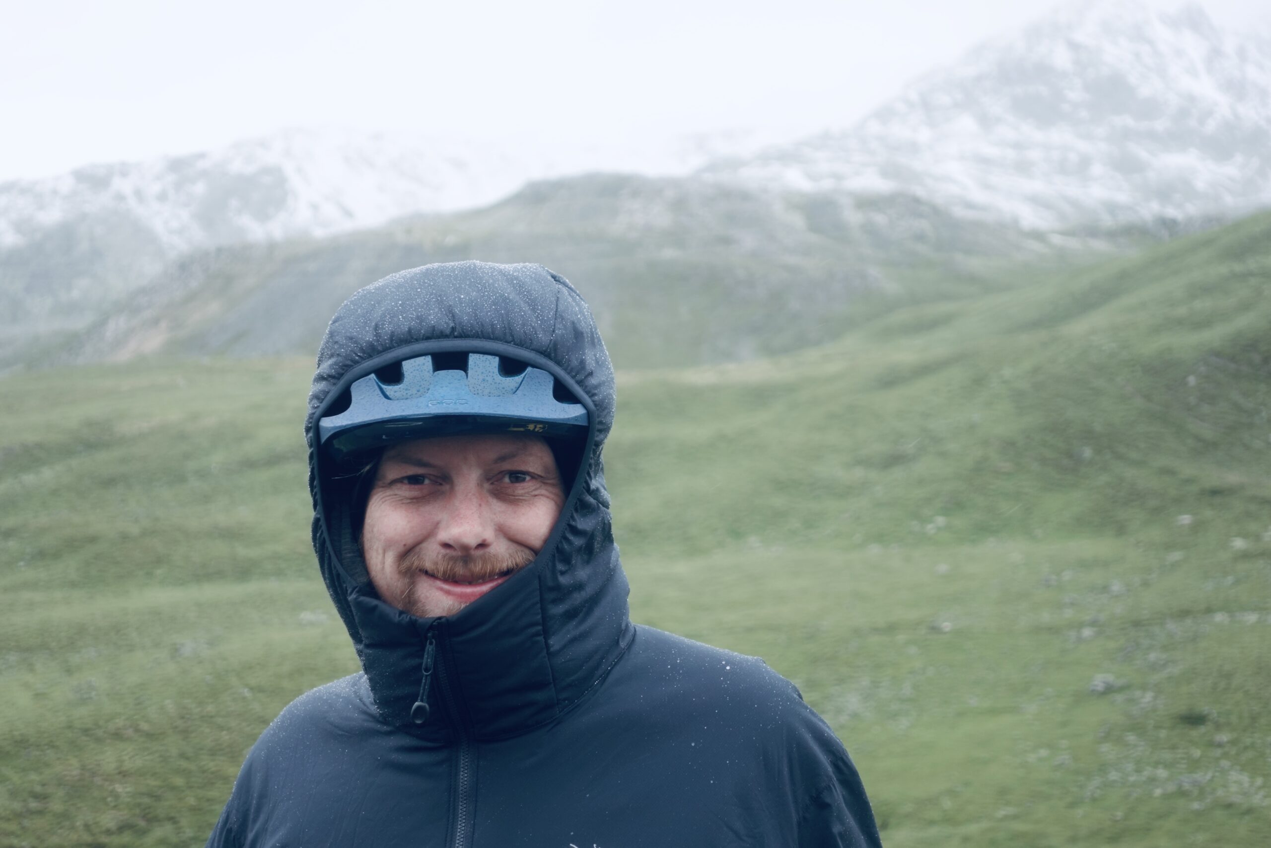 Dick eingepackt auf dem Weg ins Engadin