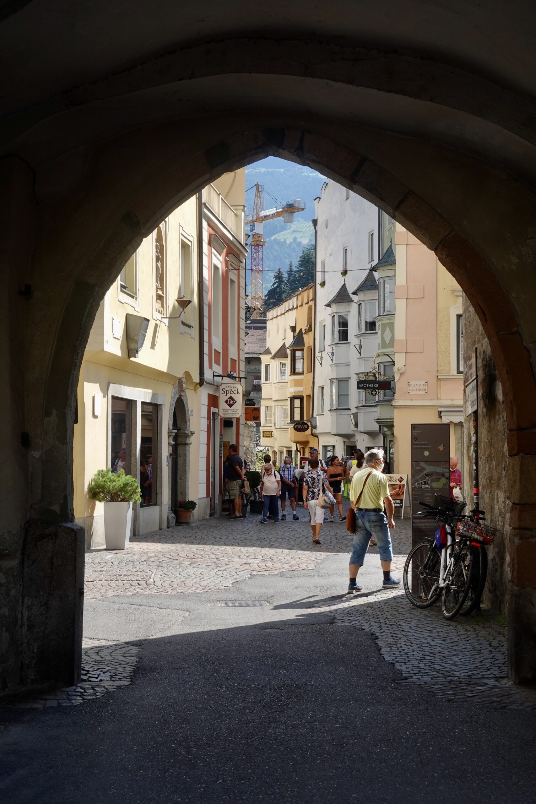 Beautiful arcades in Brixen