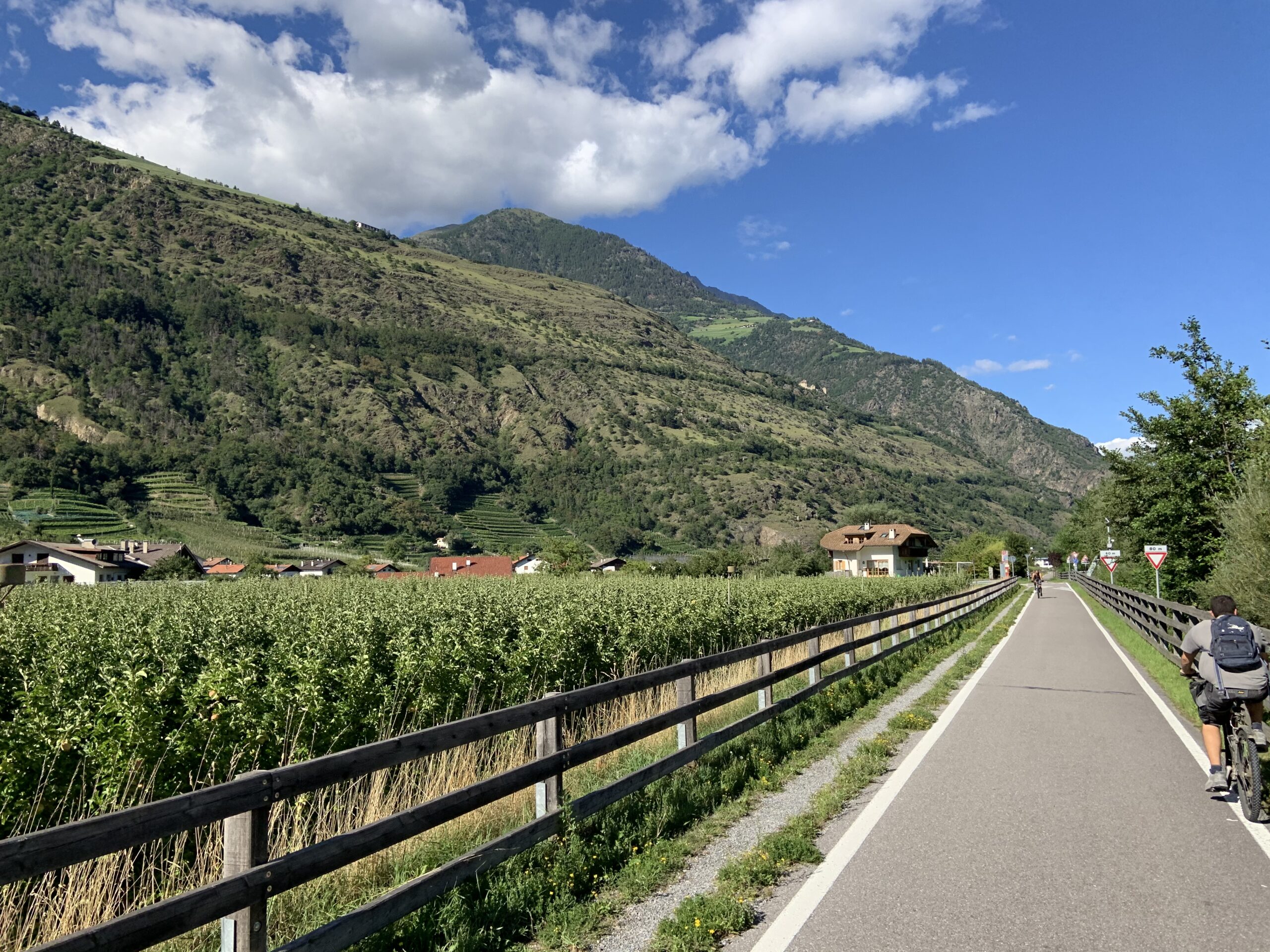 Vinschgauradweg kurz vor Meran