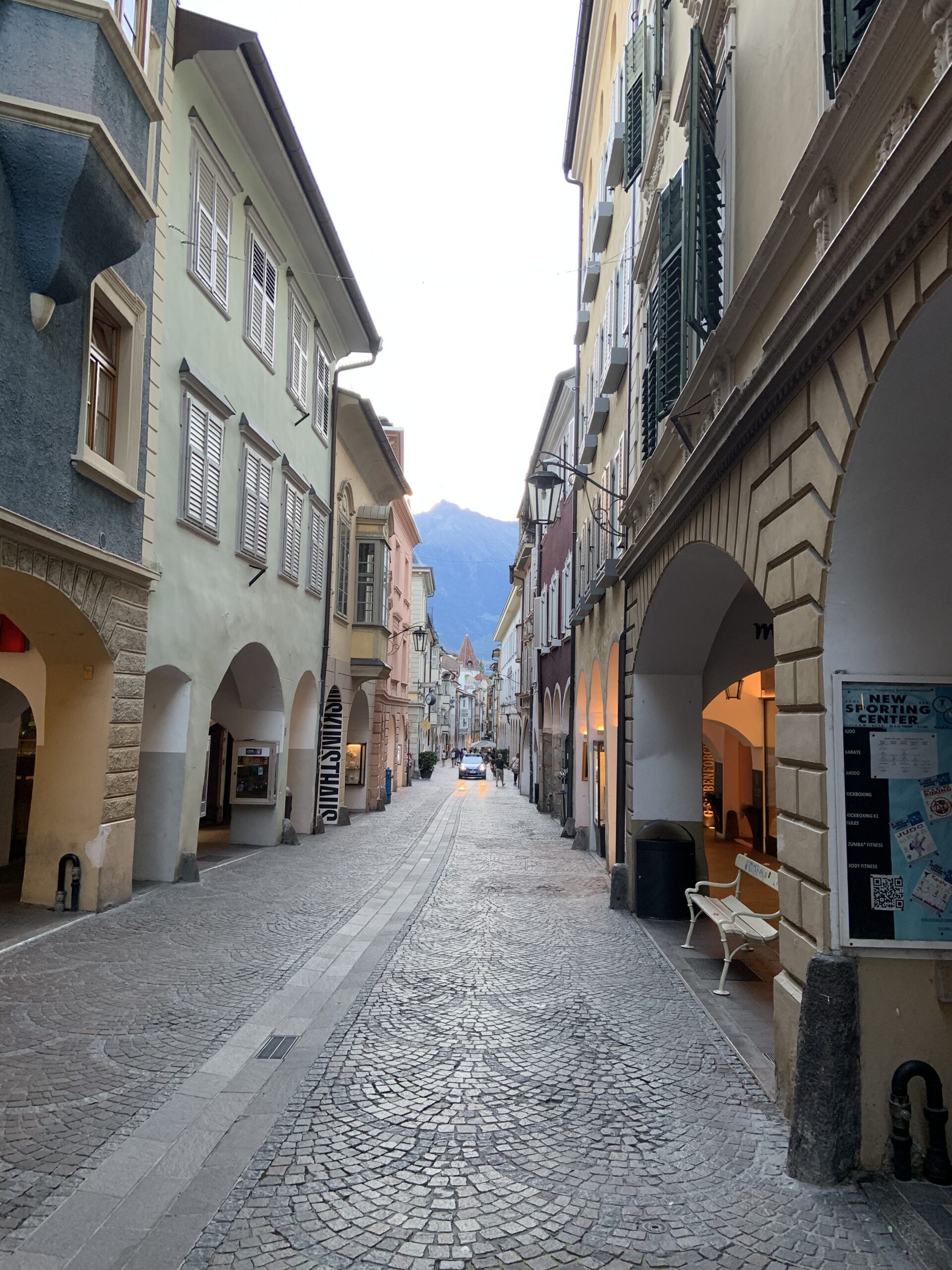 Arcades on the main shopping street