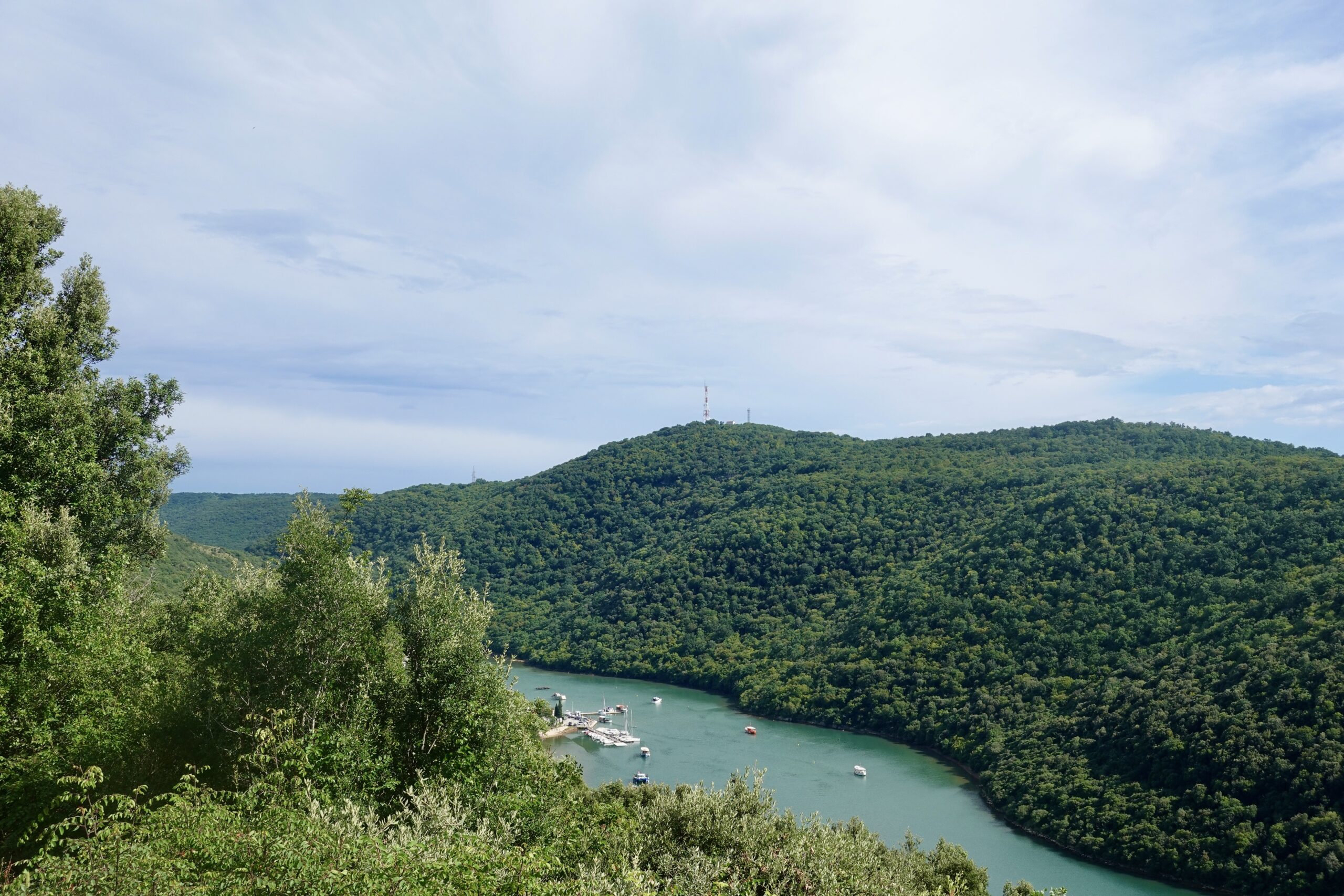 Rare view of the Lim fjord below