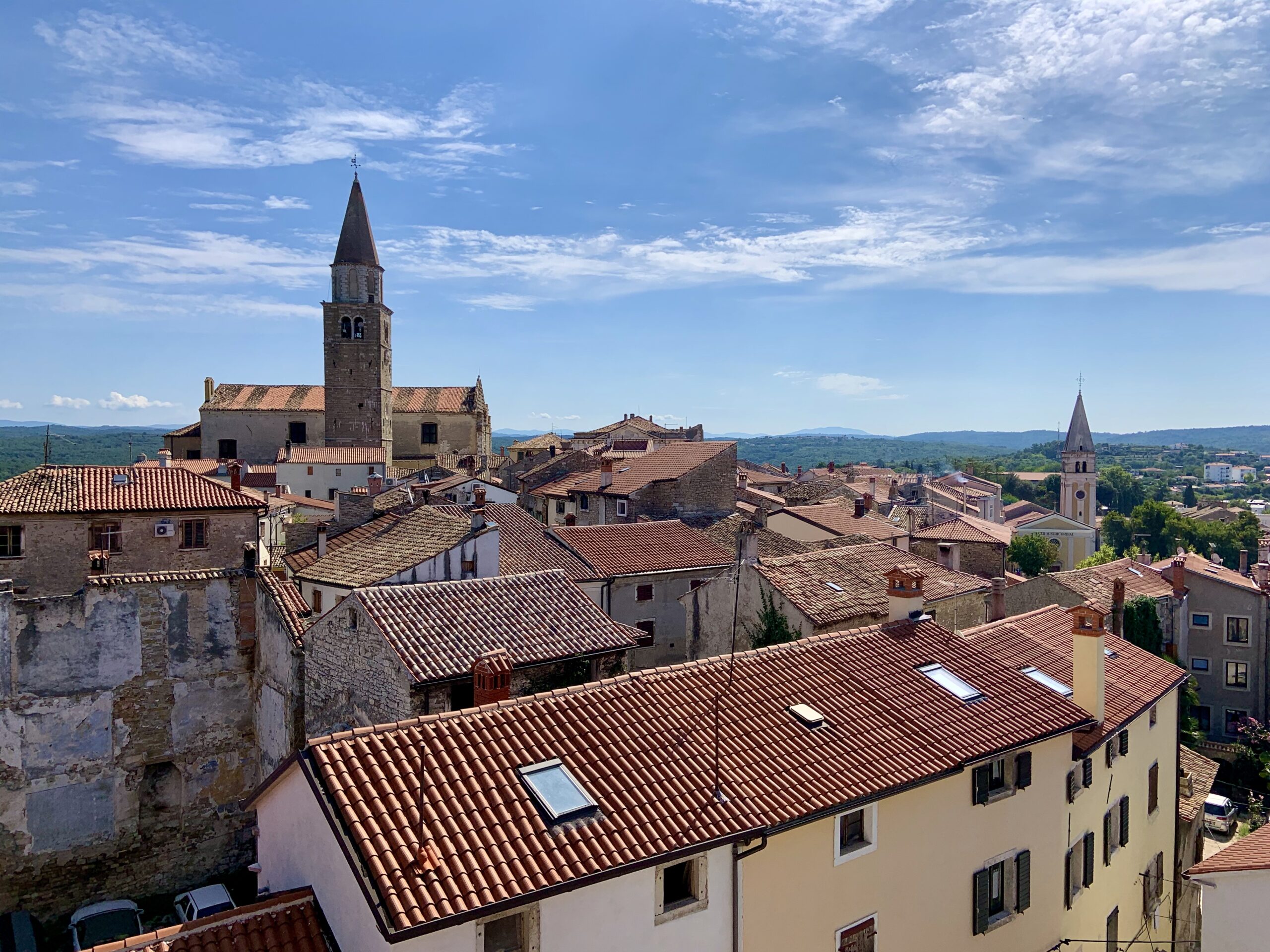 View of Buje from the medieval watchtower