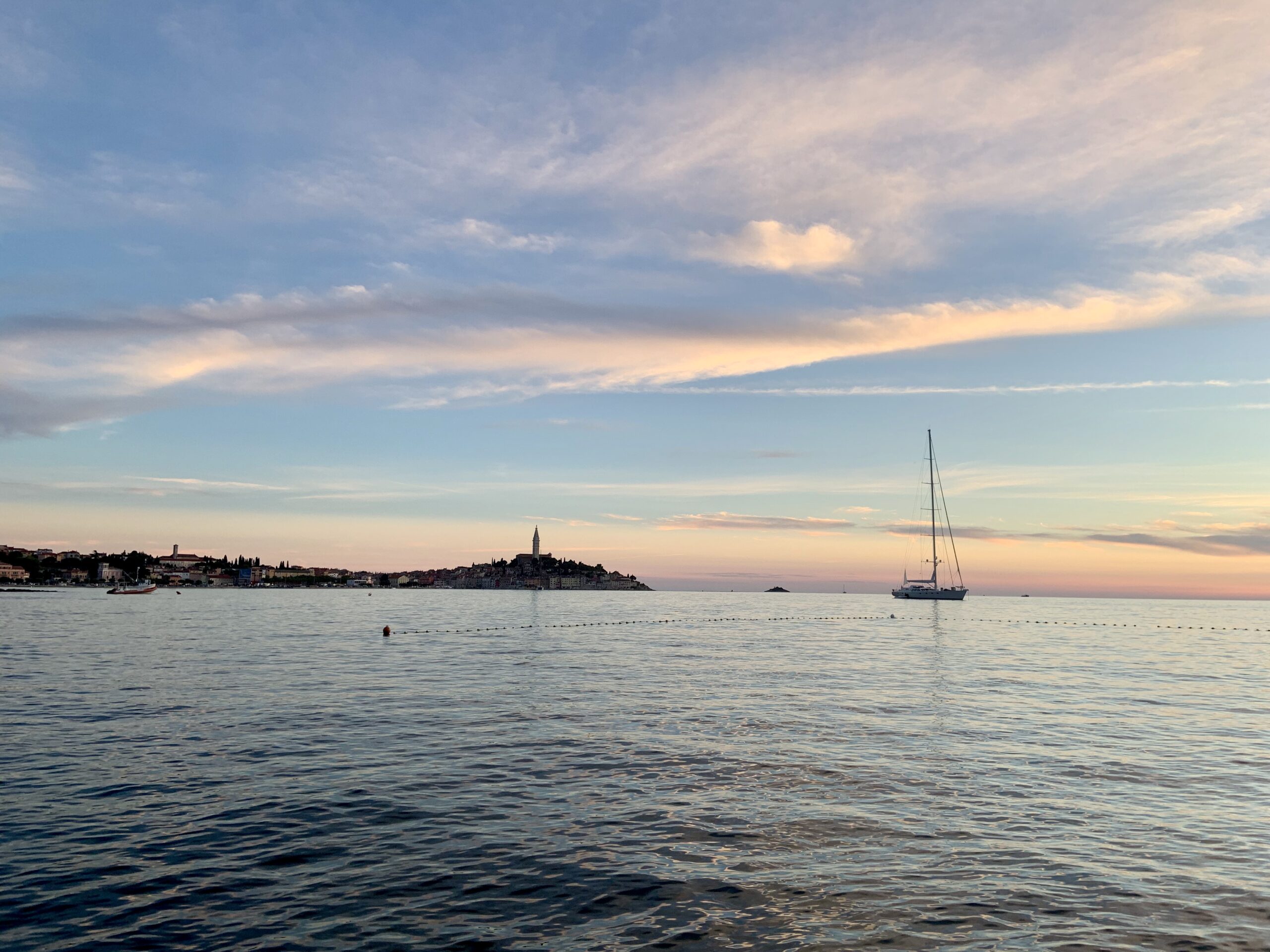 Rovinj peninsula in the evening light