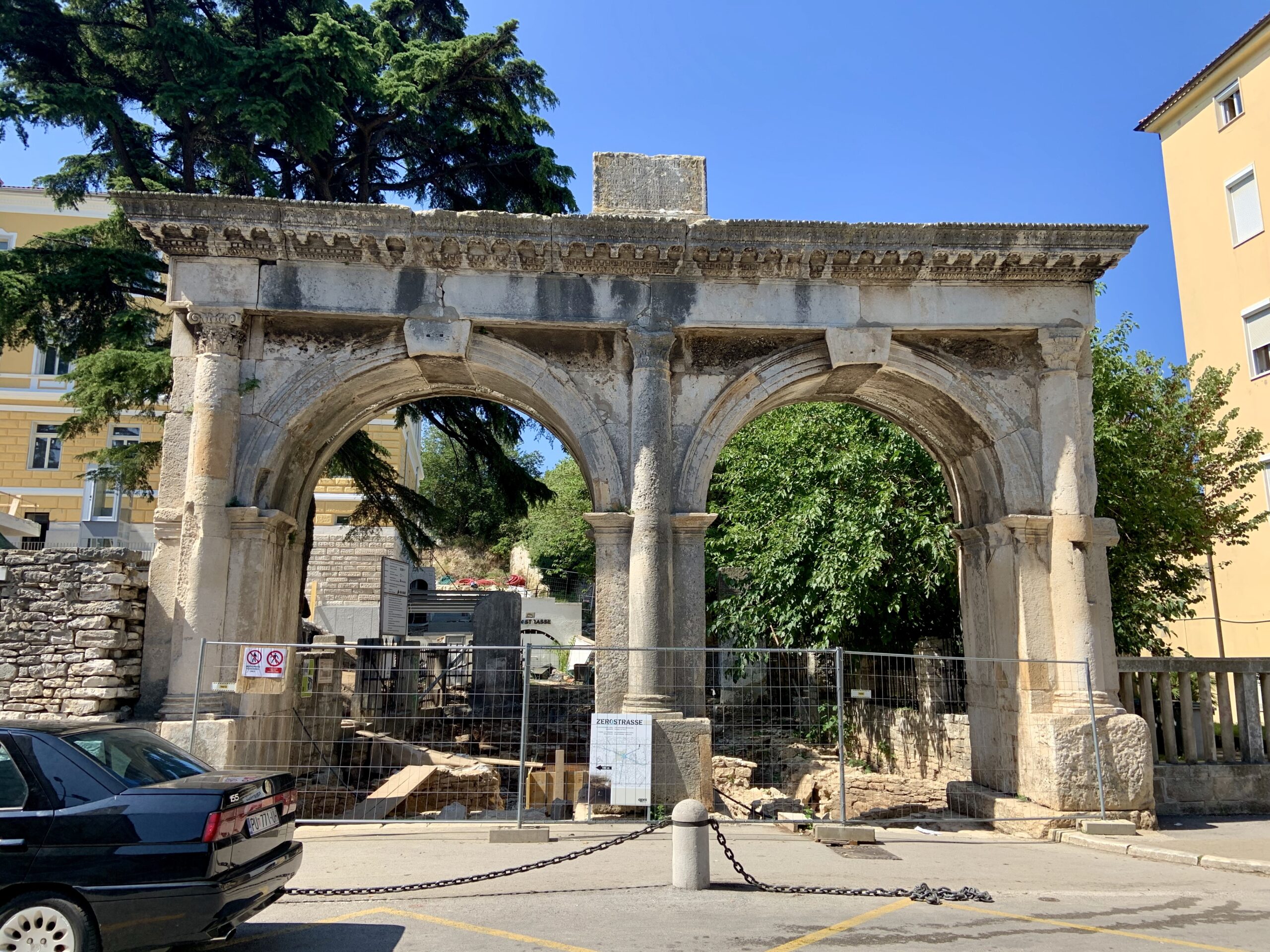 Gate of Hercules with excavations