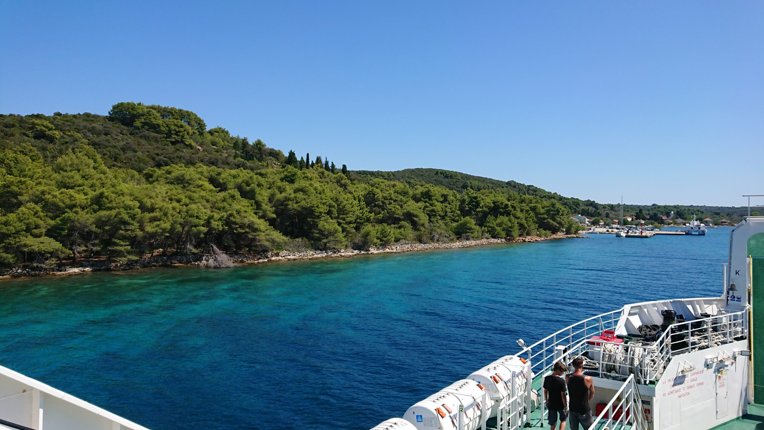 Arrival on the long island Dugi Otok