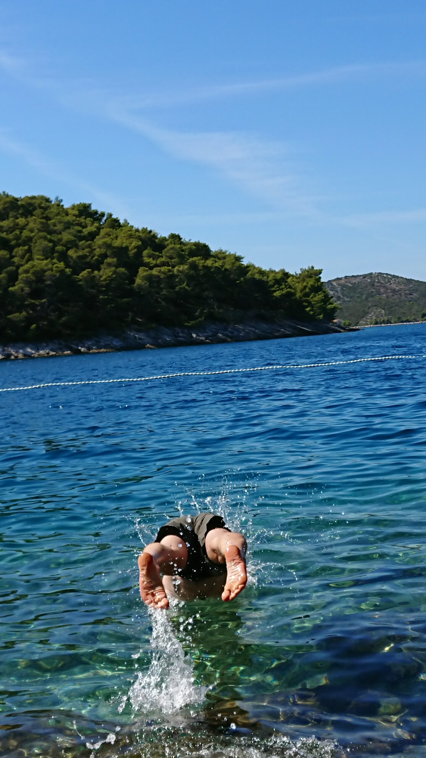 Holiday vibe on the city beach of Sali