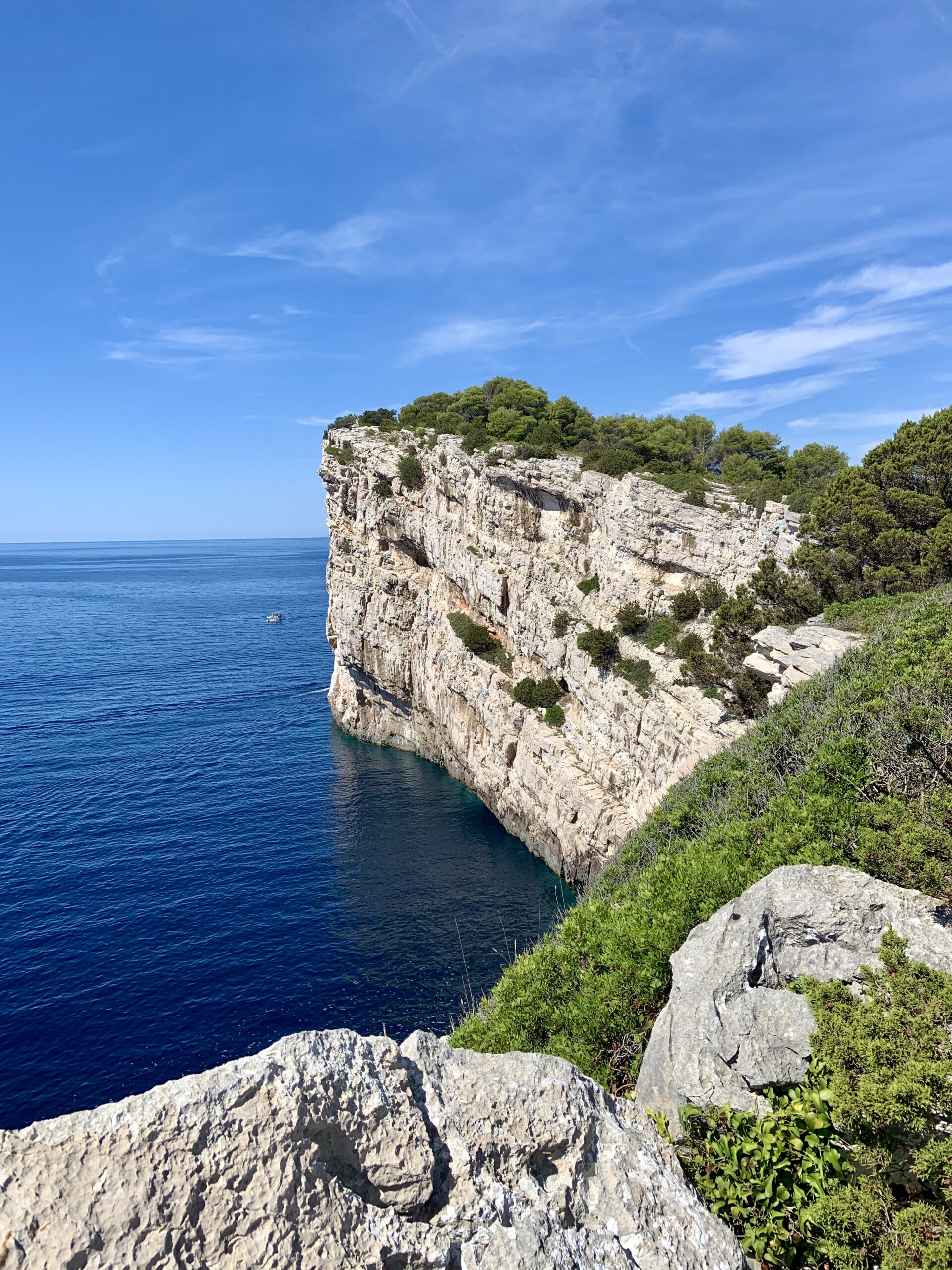 Imposing cliffs in the Telašćica Nature Park