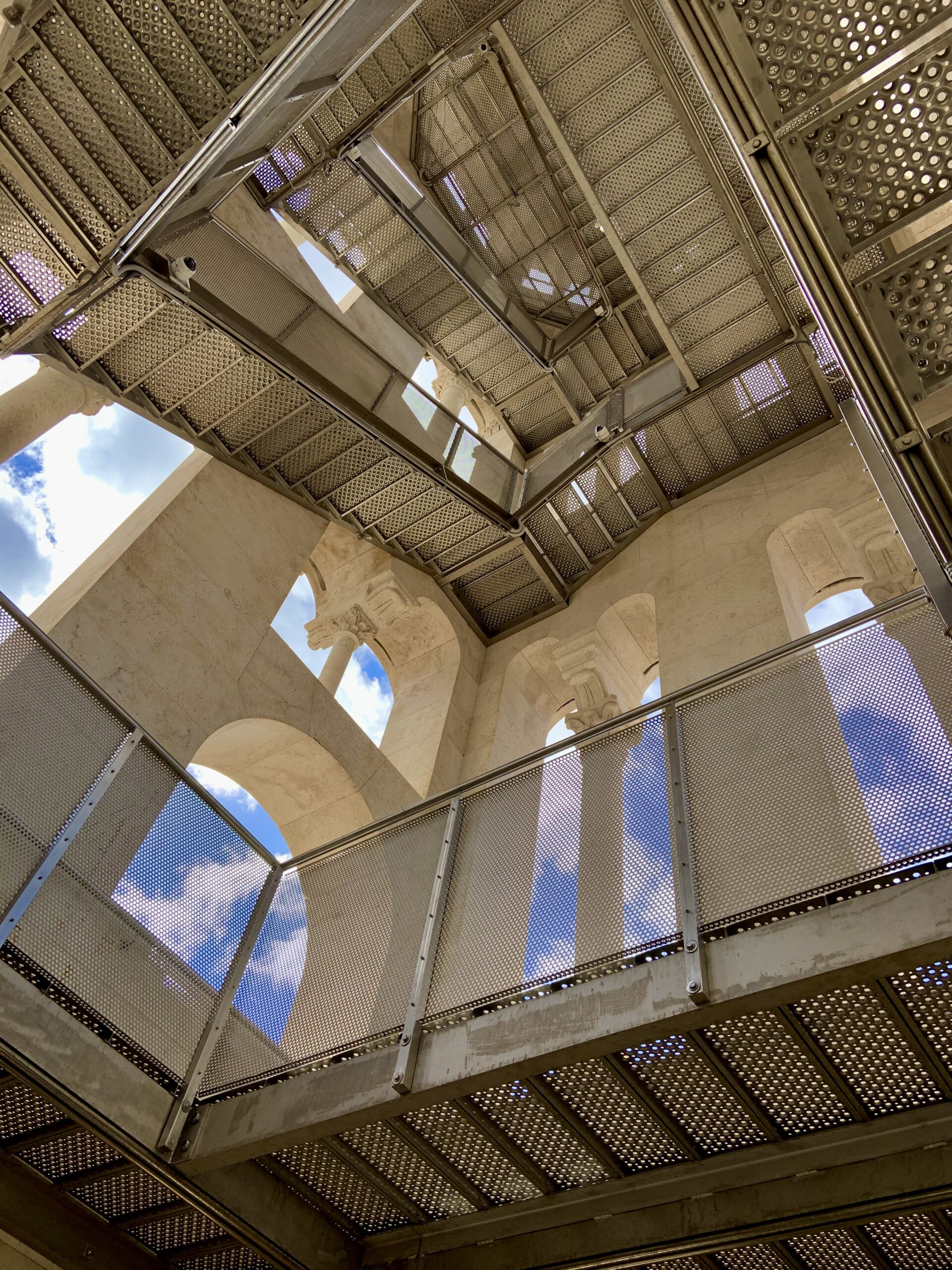 Inside the clock tower of the cathedral