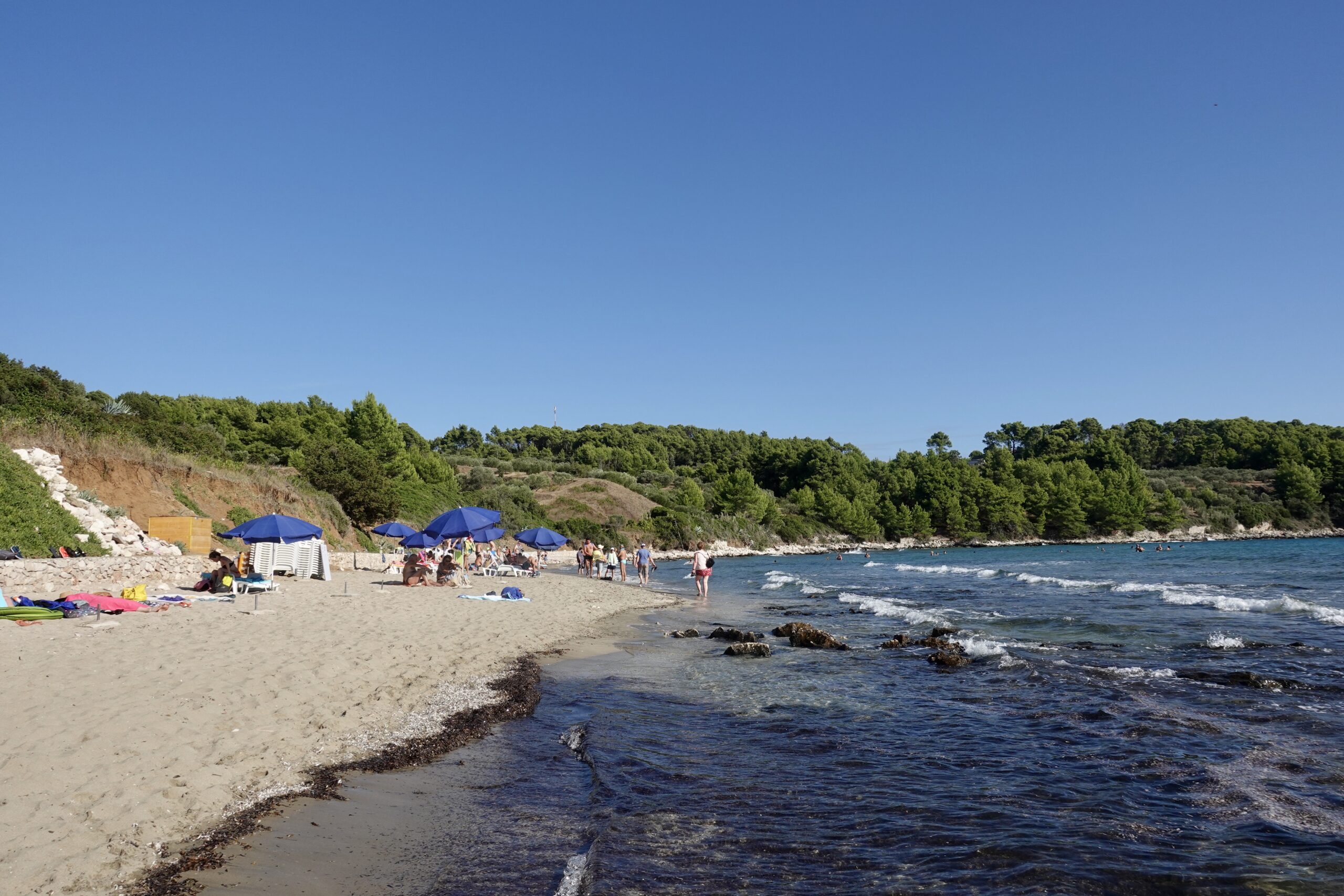 Beach near the town Lumbarda