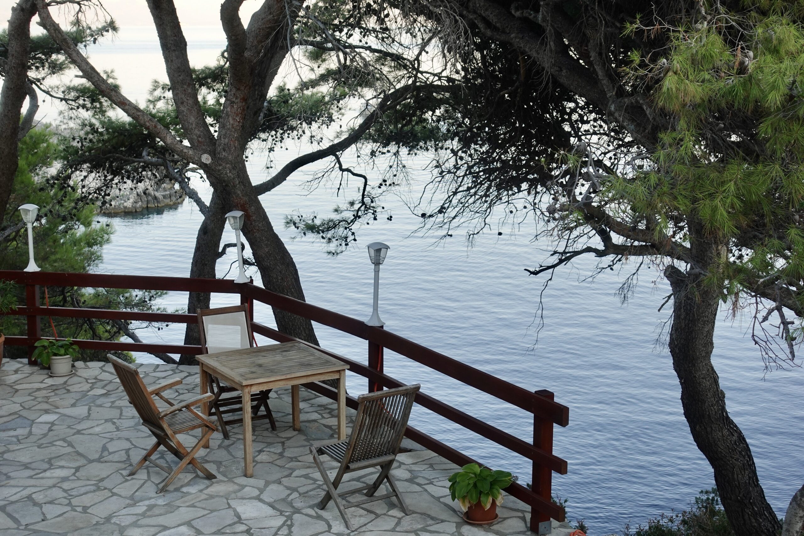 Terrace with a view at Stermasi Apartment