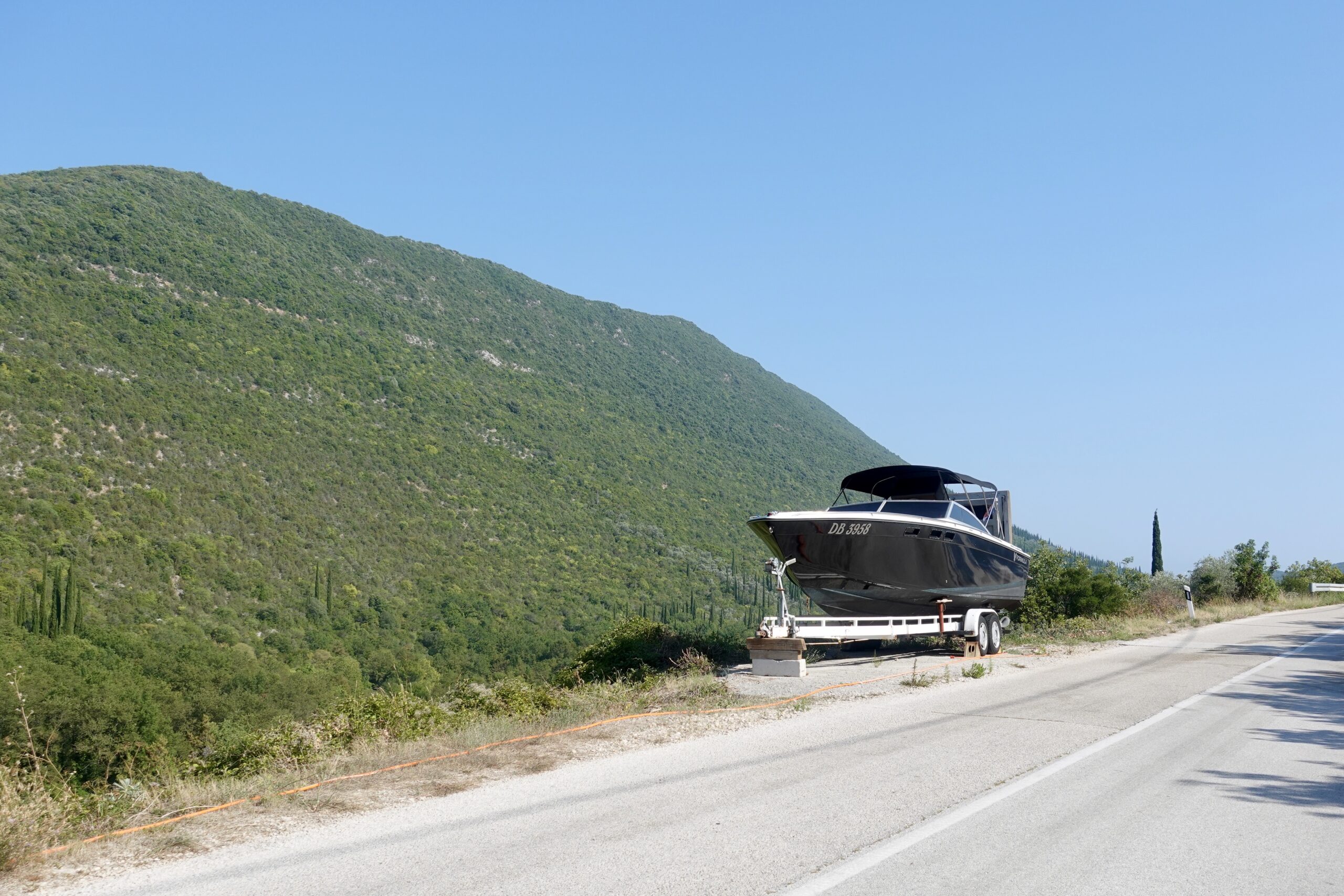 Fahrt in Richtung Halbinsel Prevlaka