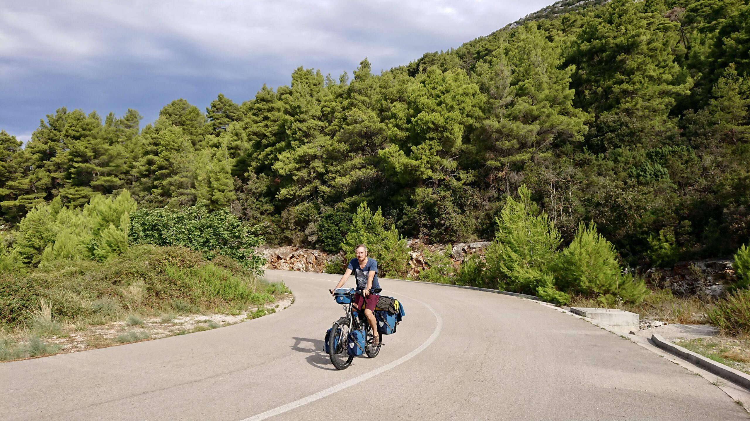 A lot of hills on lush Korčula