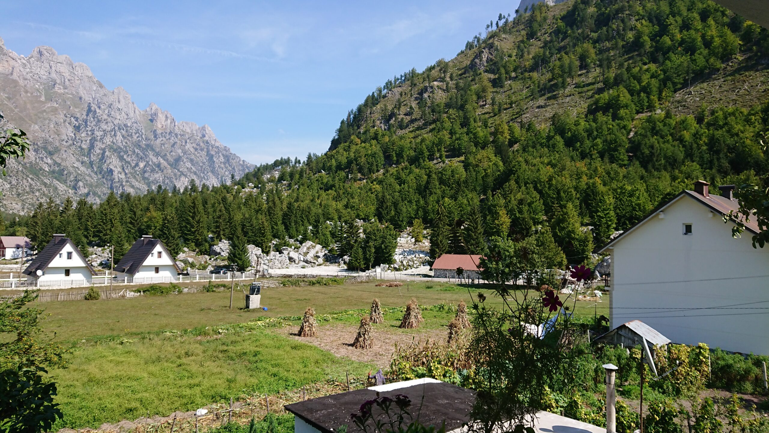 View from our guesthouse in Valbona