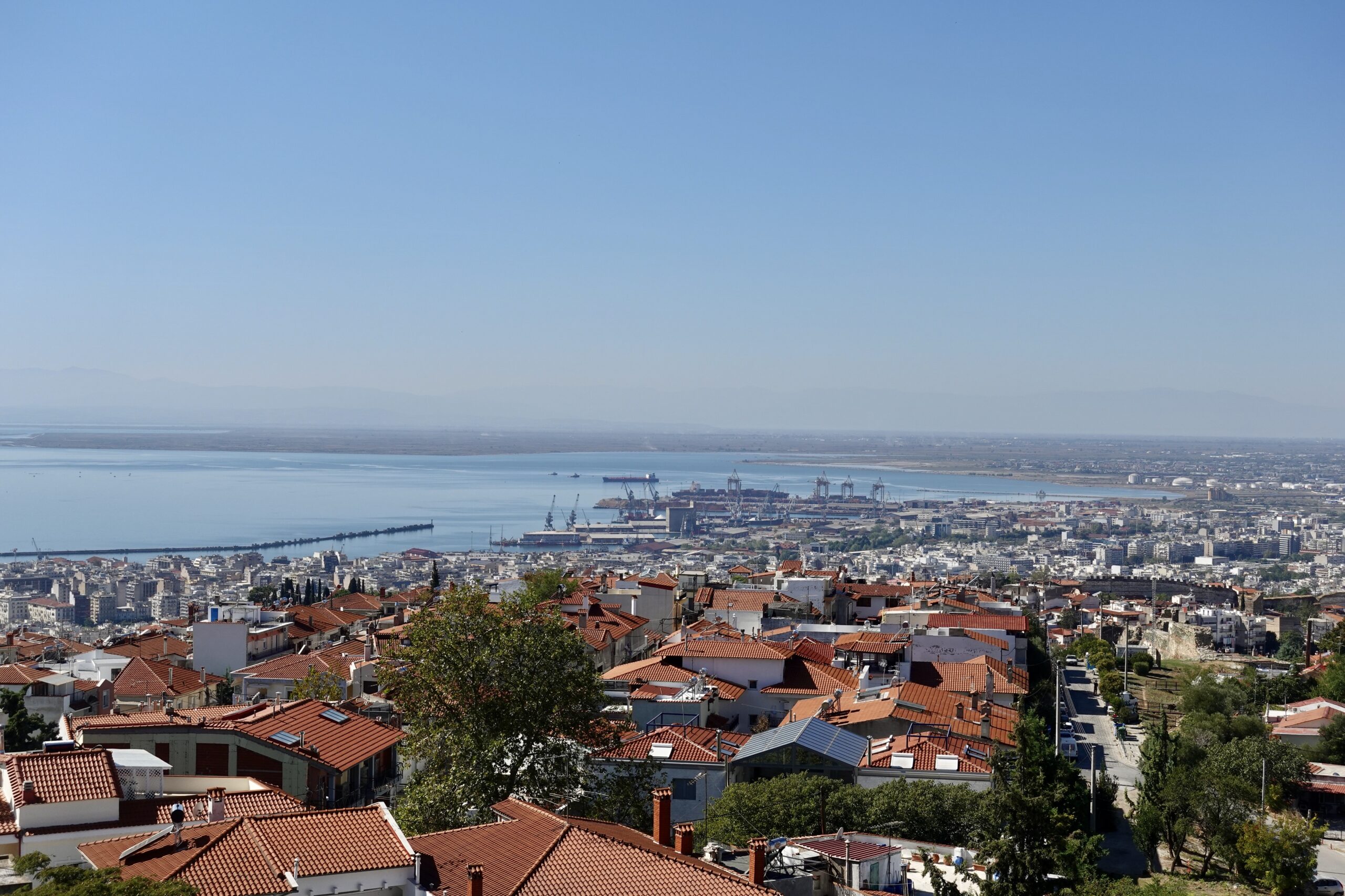 View of the second largest city in Greece