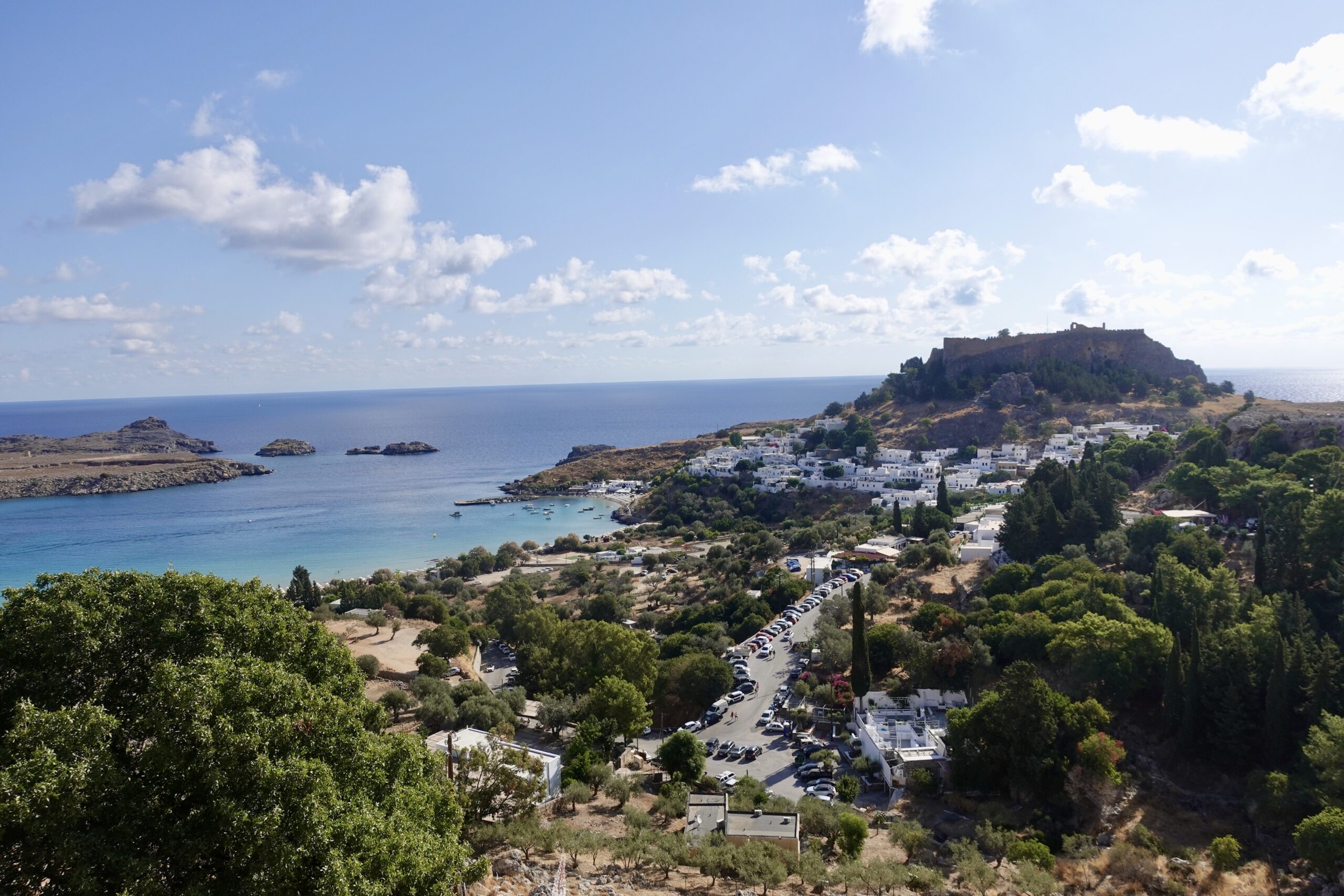 Blick auf Lindos