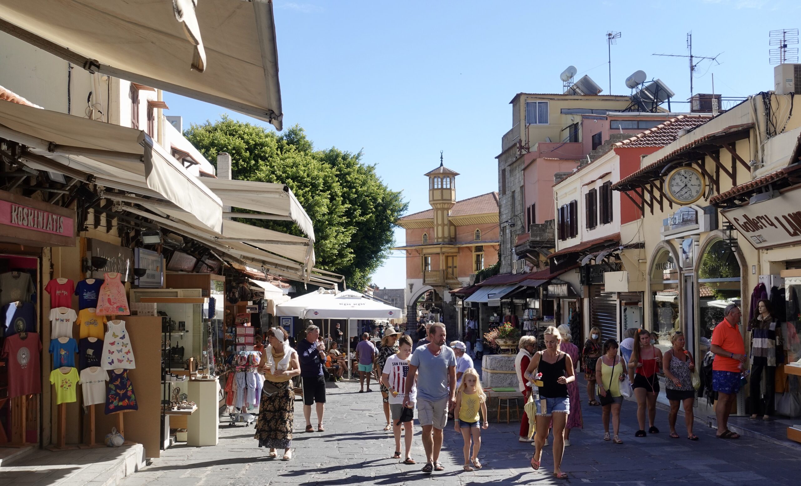 Haupteinkaufsstrasse in Rhodos-Stadt