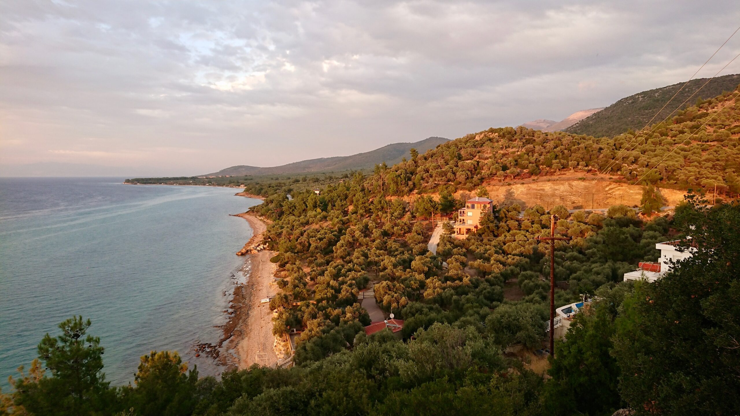 Unser Hausstrand auf Thassos