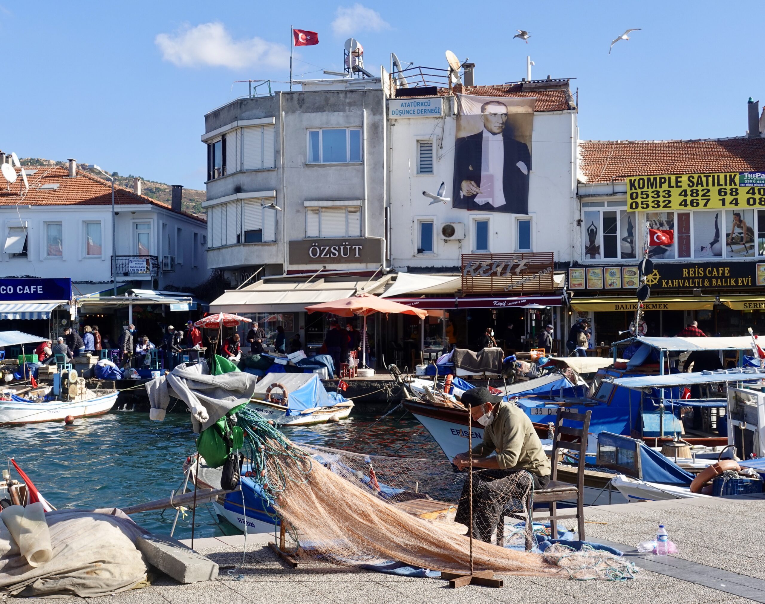 At the port in Foça