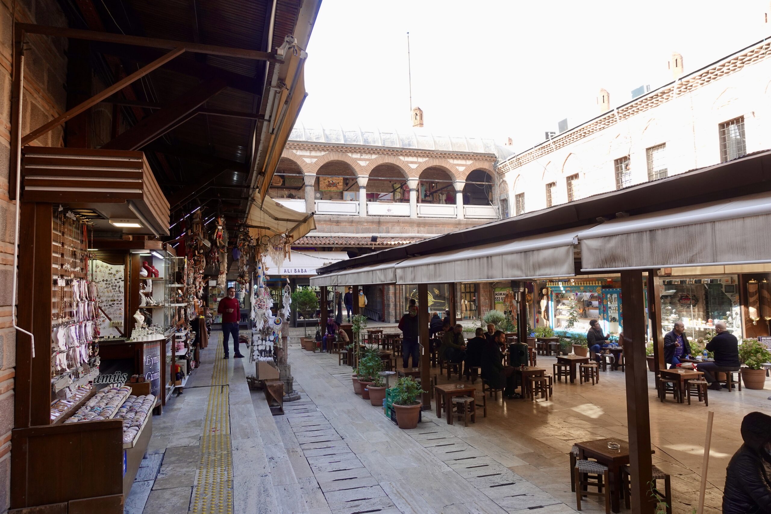 Old caravanserai at the bazaar in Izmir