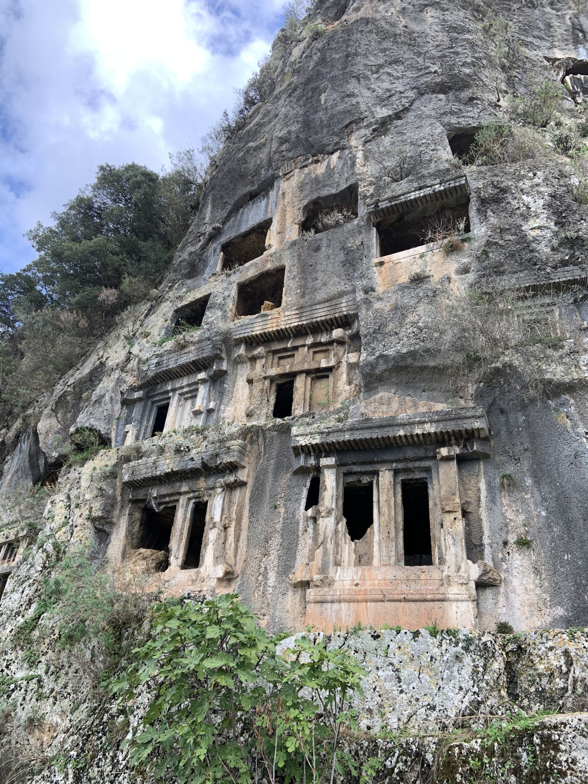 Welcome to the Lycian coast - rock tombs above Fethiye