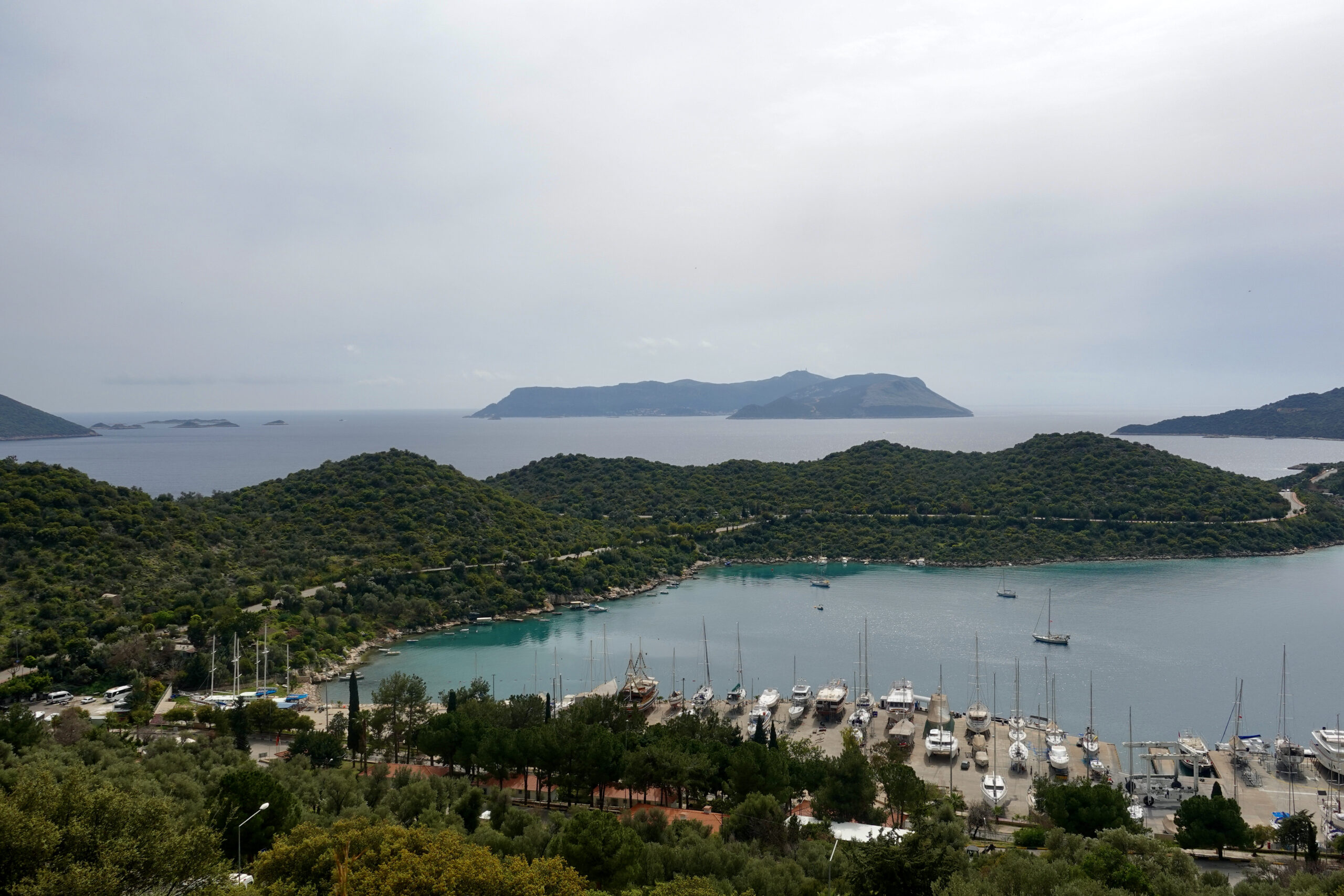 Blick auf die griechische Insel Kastellorizo