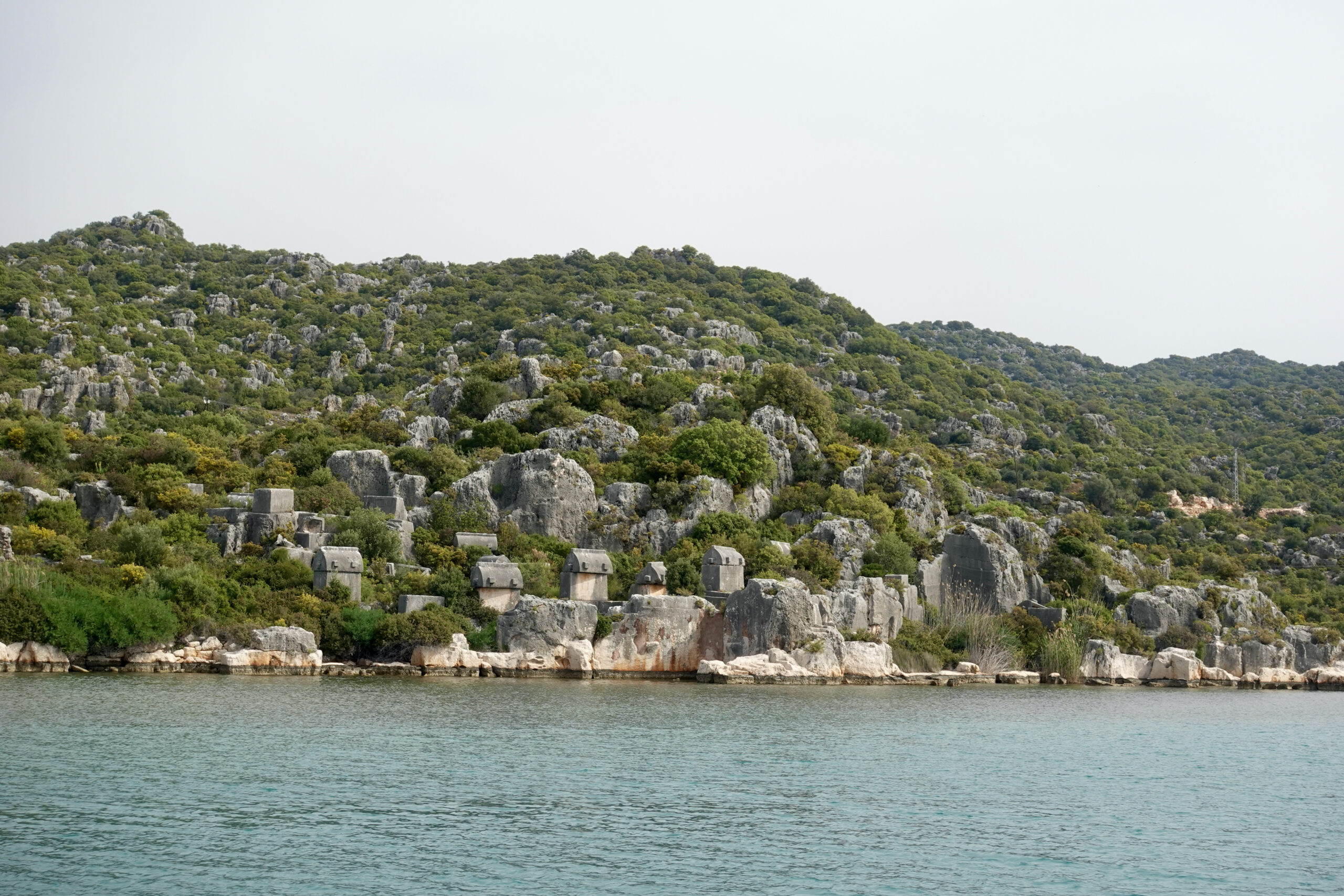 The dead were also buried near the shore