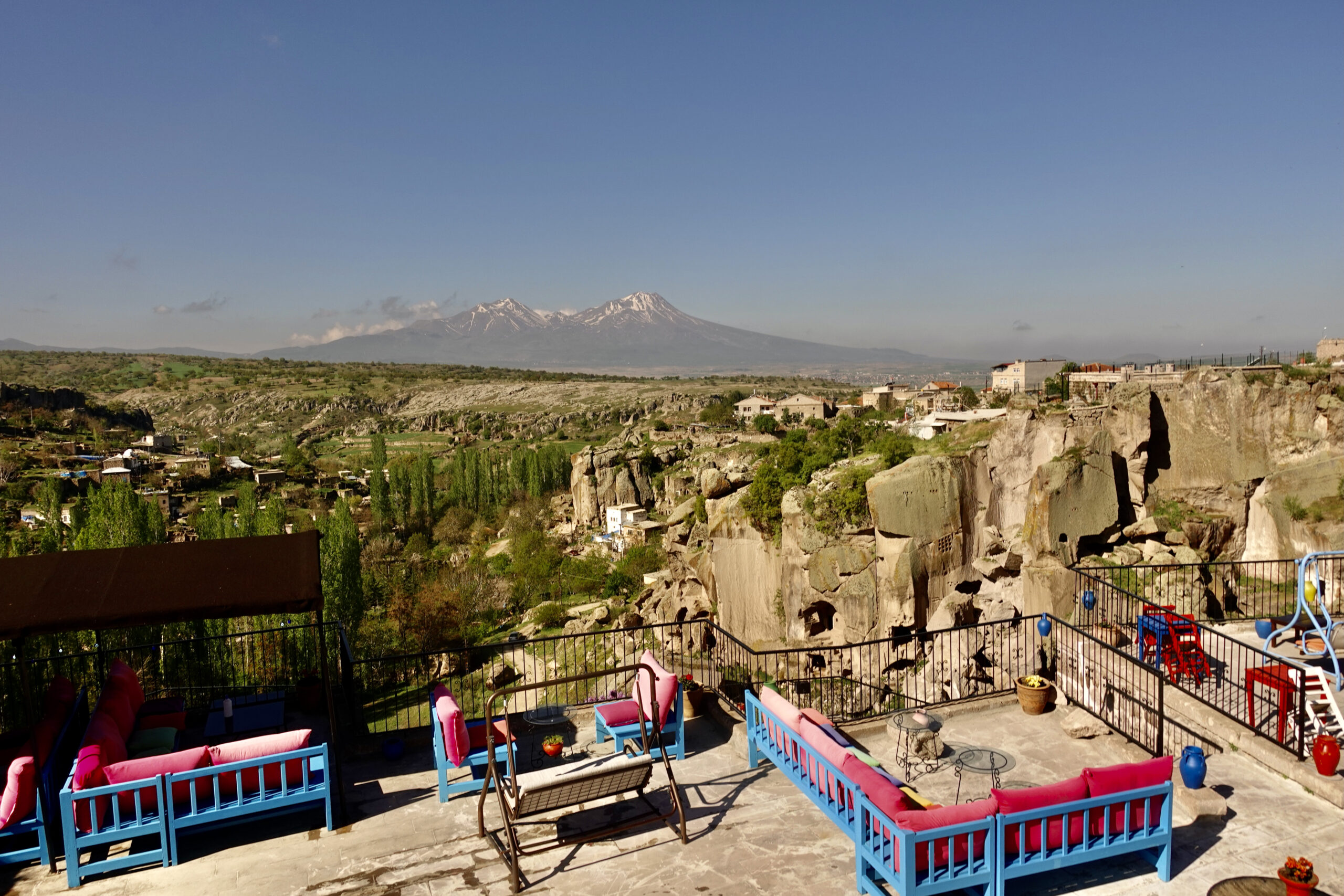 Panorama vom Hotel in Güzelyurt