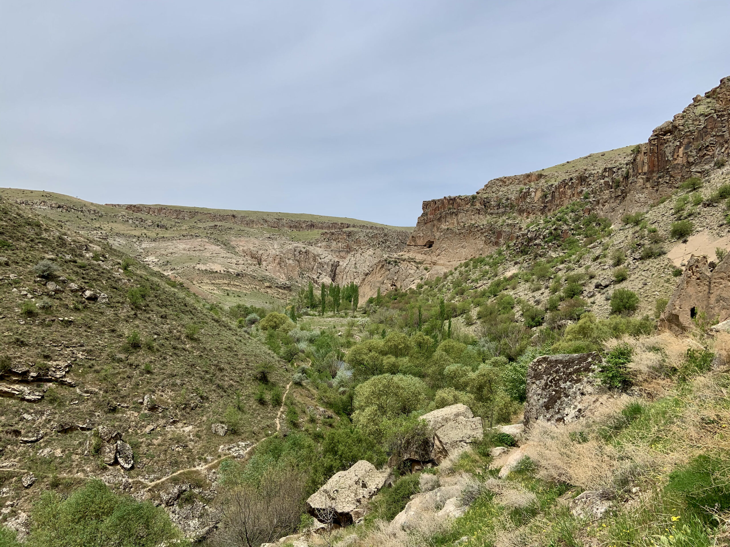 Ihlara Valley from above