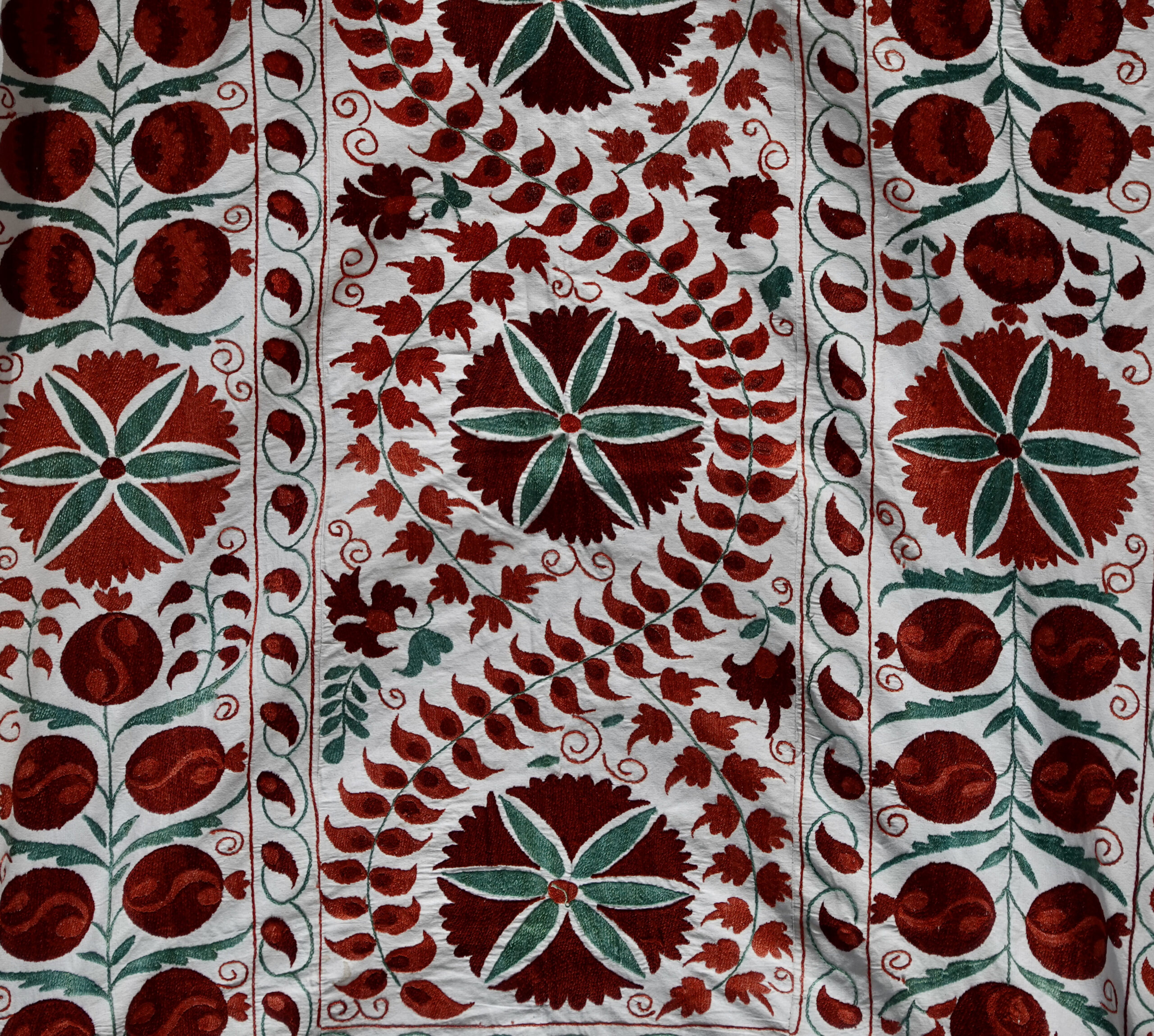 Ceilings already like Central Asia with pomegranate pattern