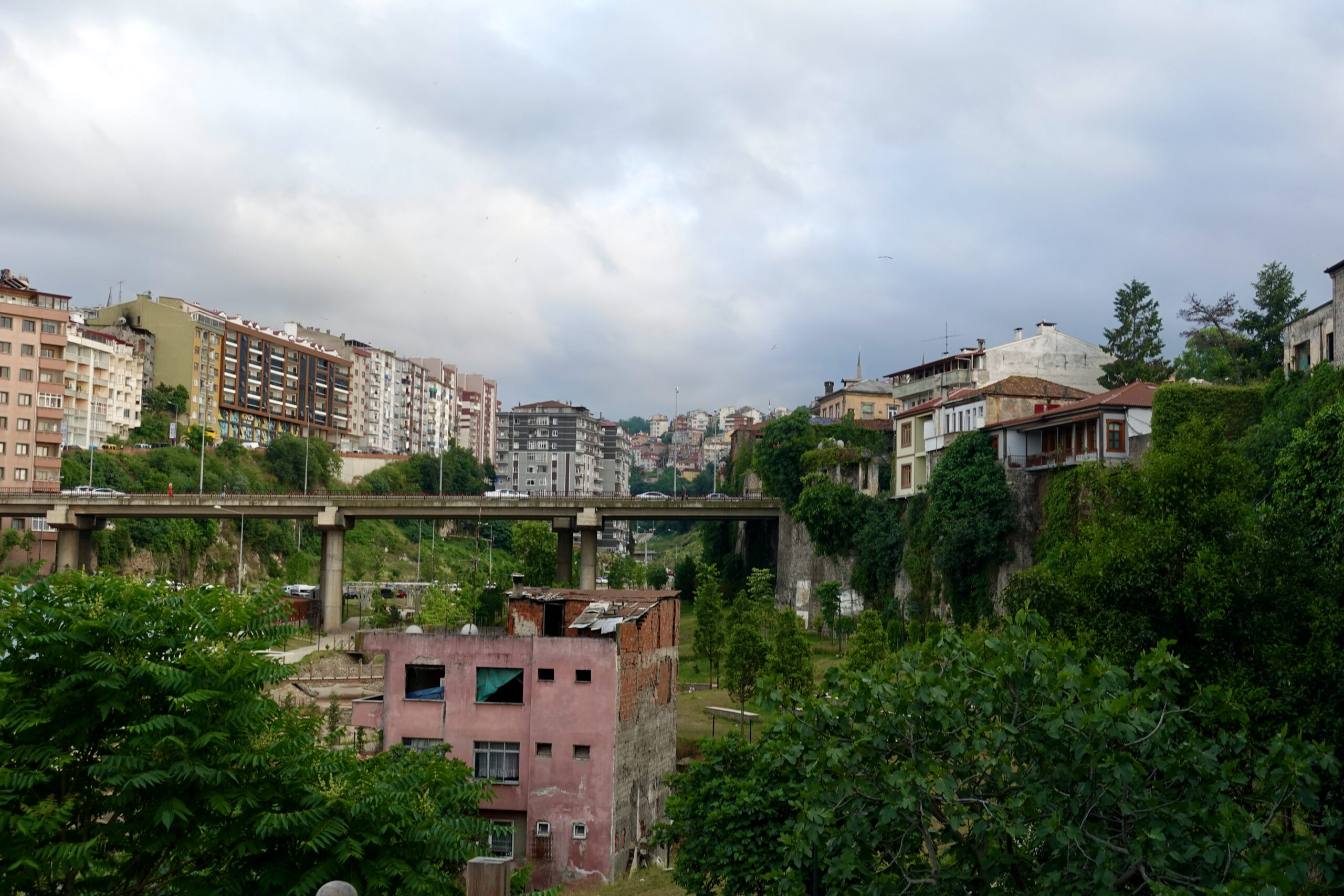 This green valley cuts through the center of Trabzon