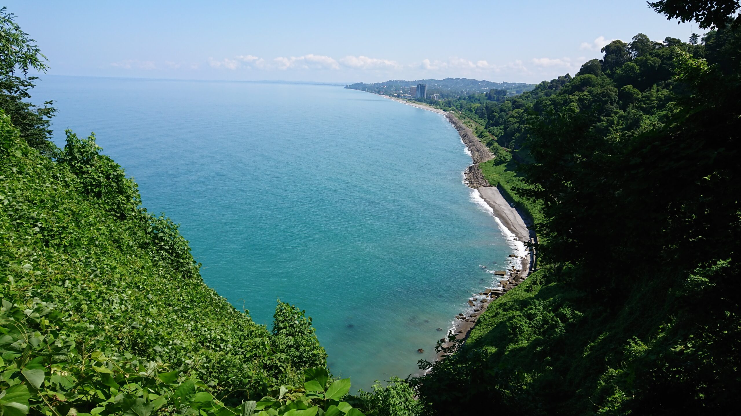 View of the Black Sea coast...