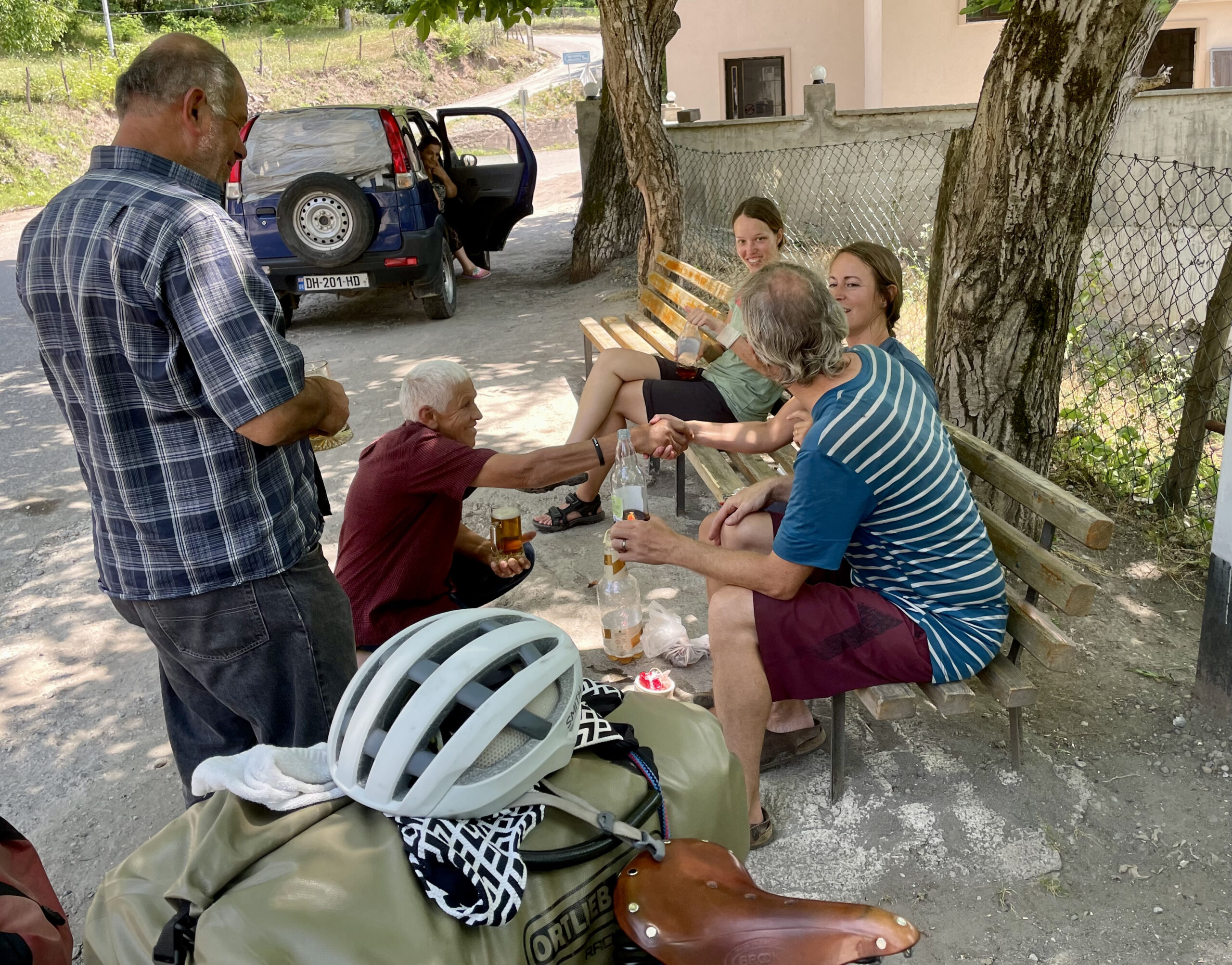 Actually we just wanted to have lunch, but we are invited for beer