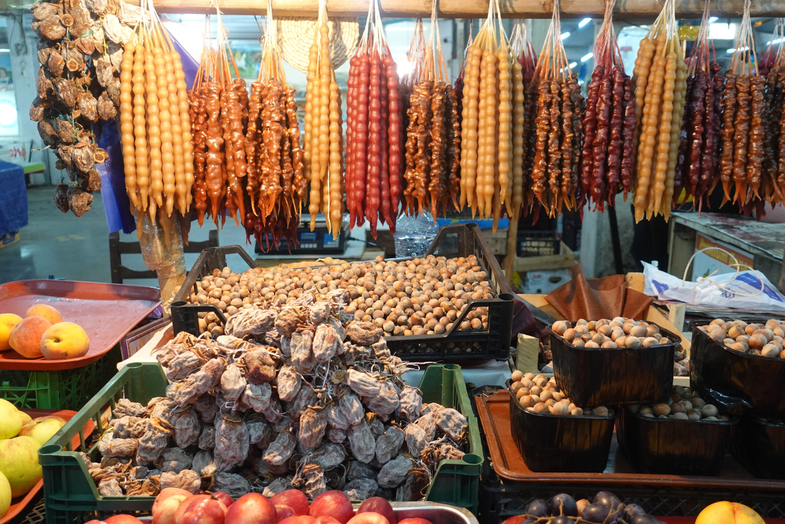 Churchkhela stand at the market