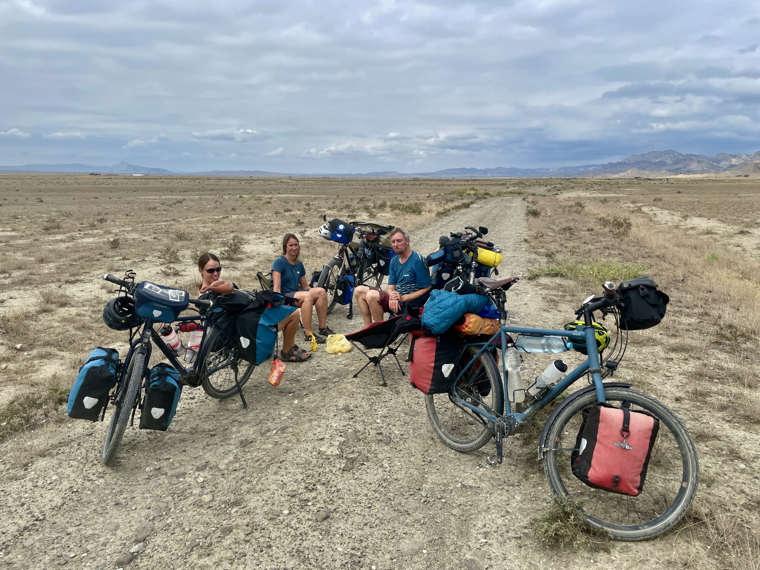 Lunch directly on the path