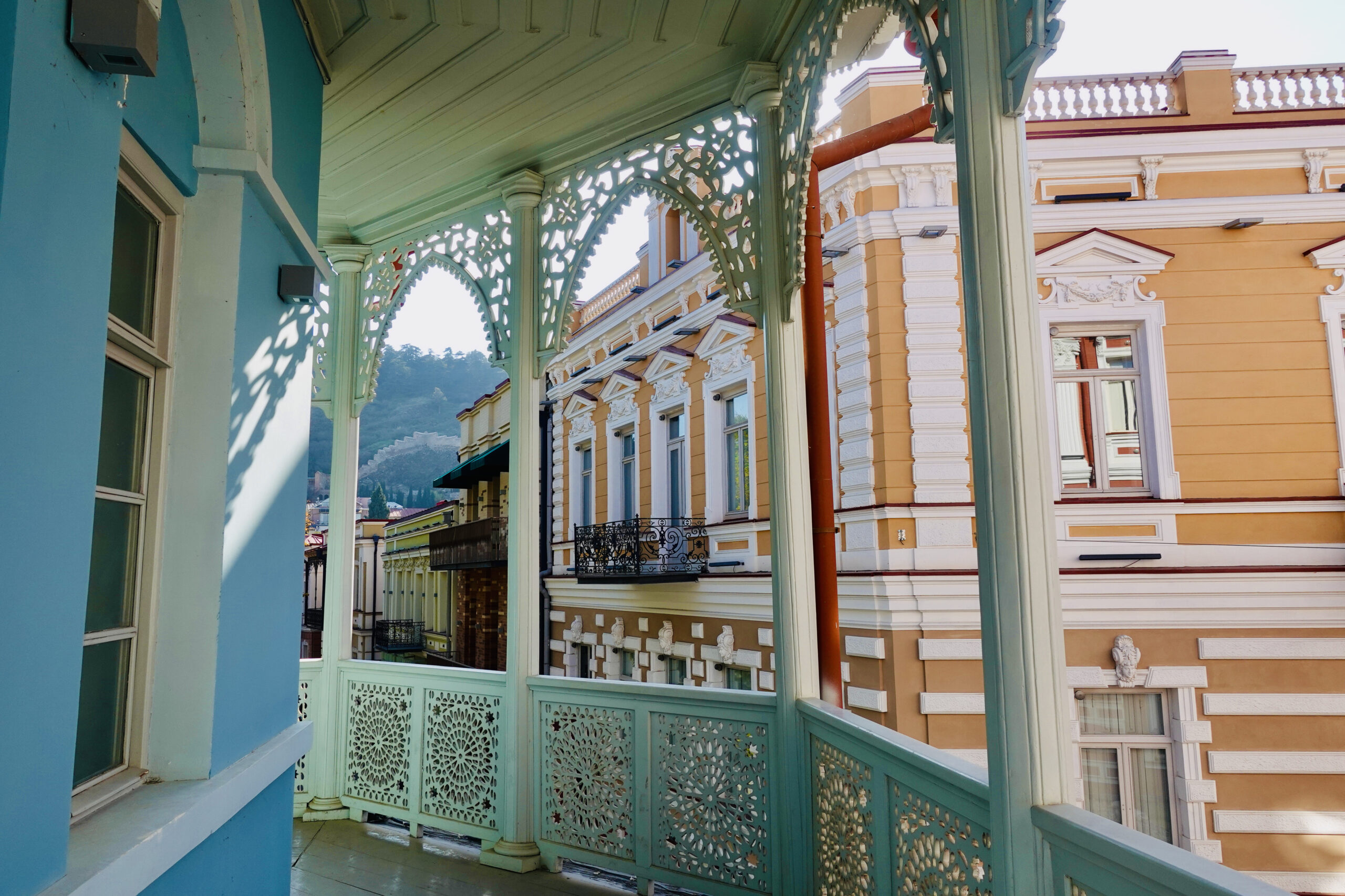 Renovated house at Gurjanshvili Square