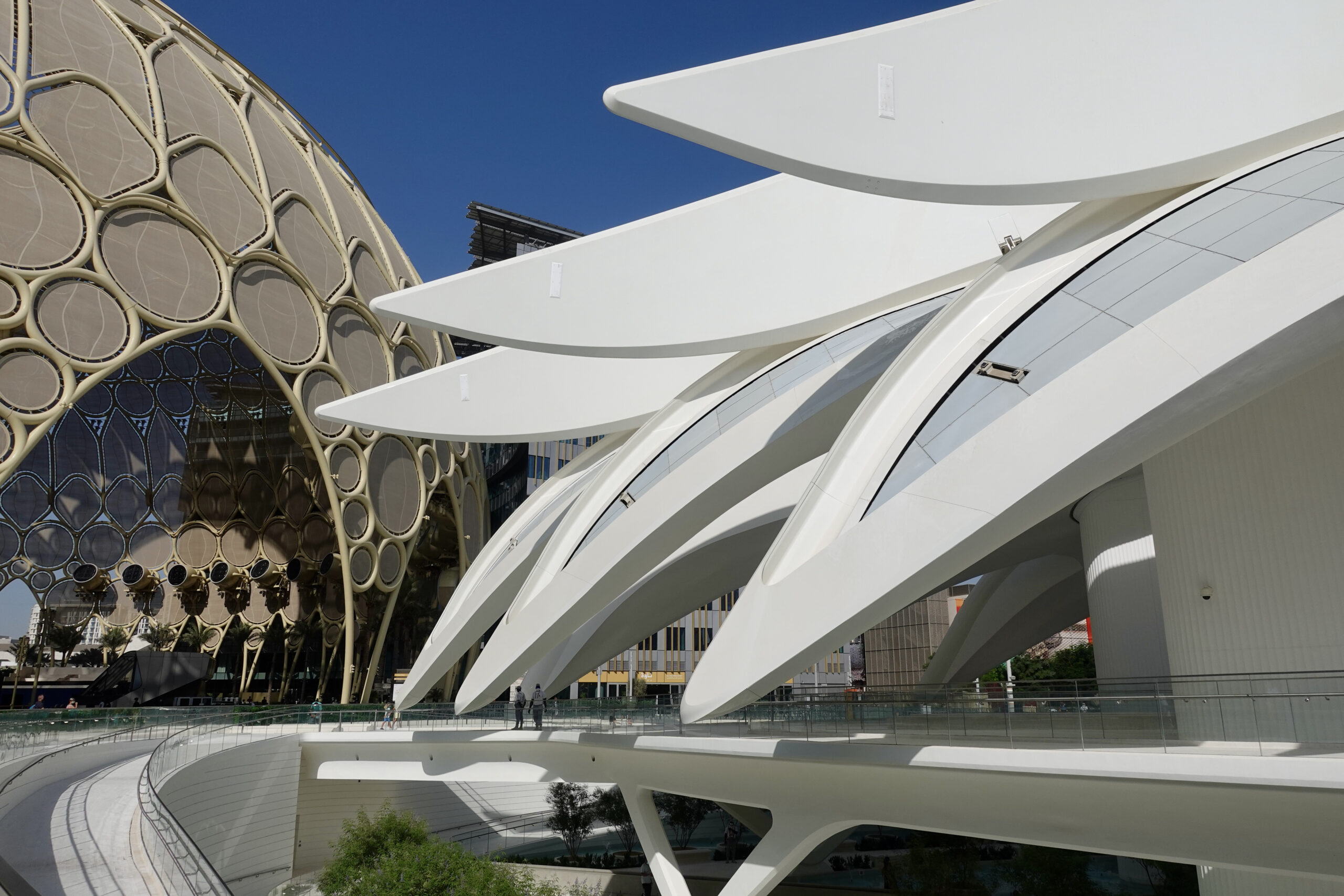 The UAE Pavilion, designed by Calatrava