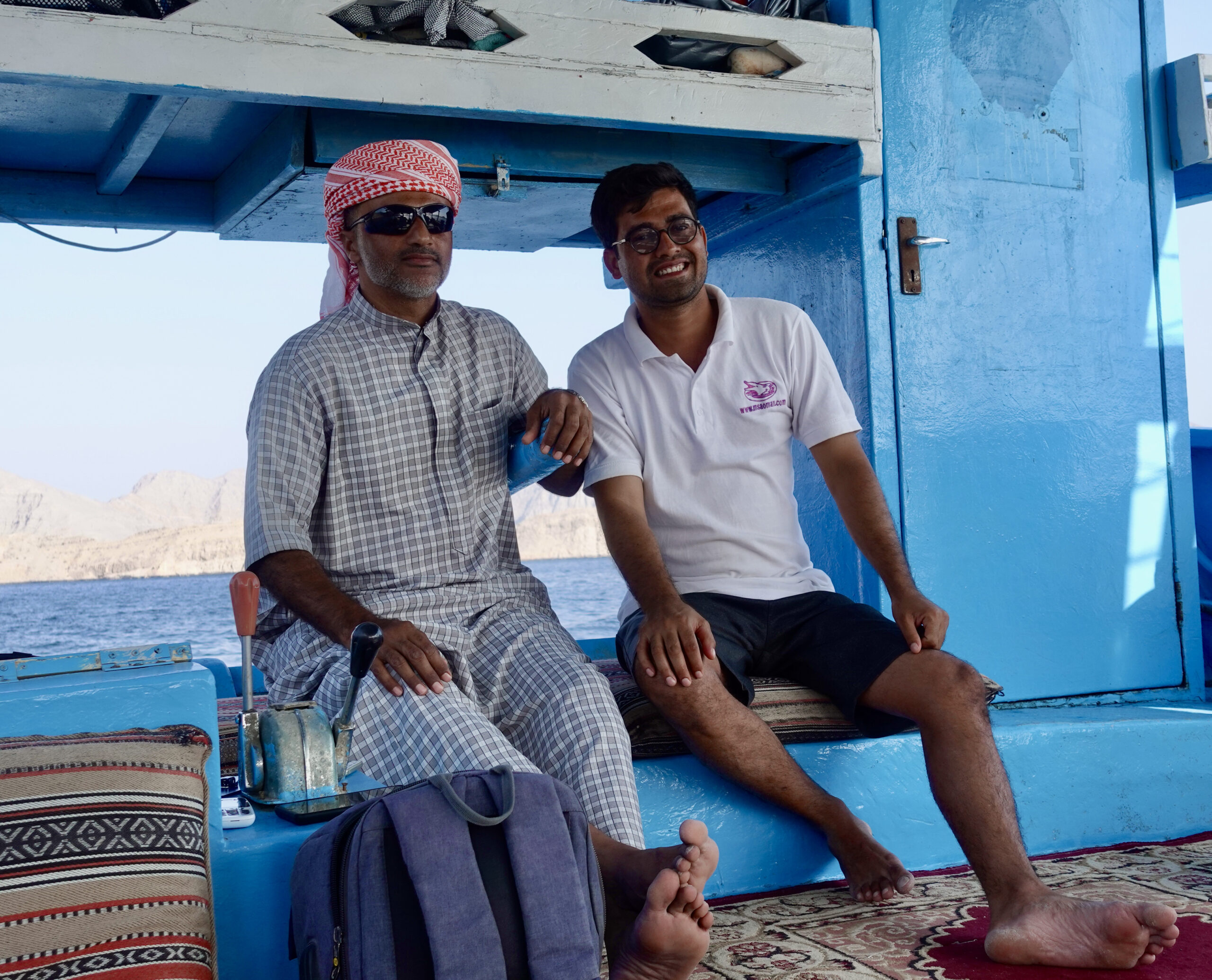 Team-Work auf der Dhow