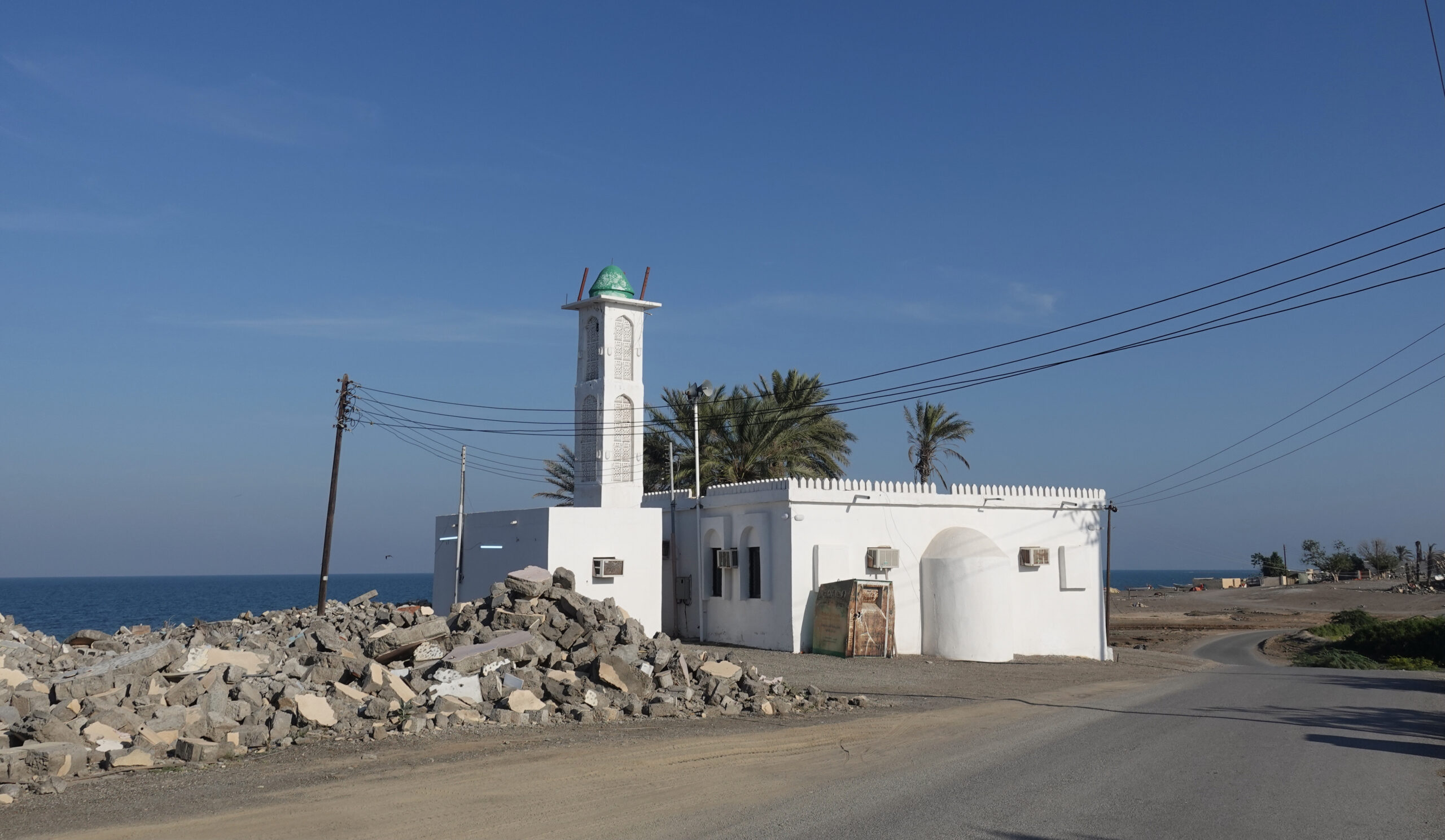 Small mosque by the sea