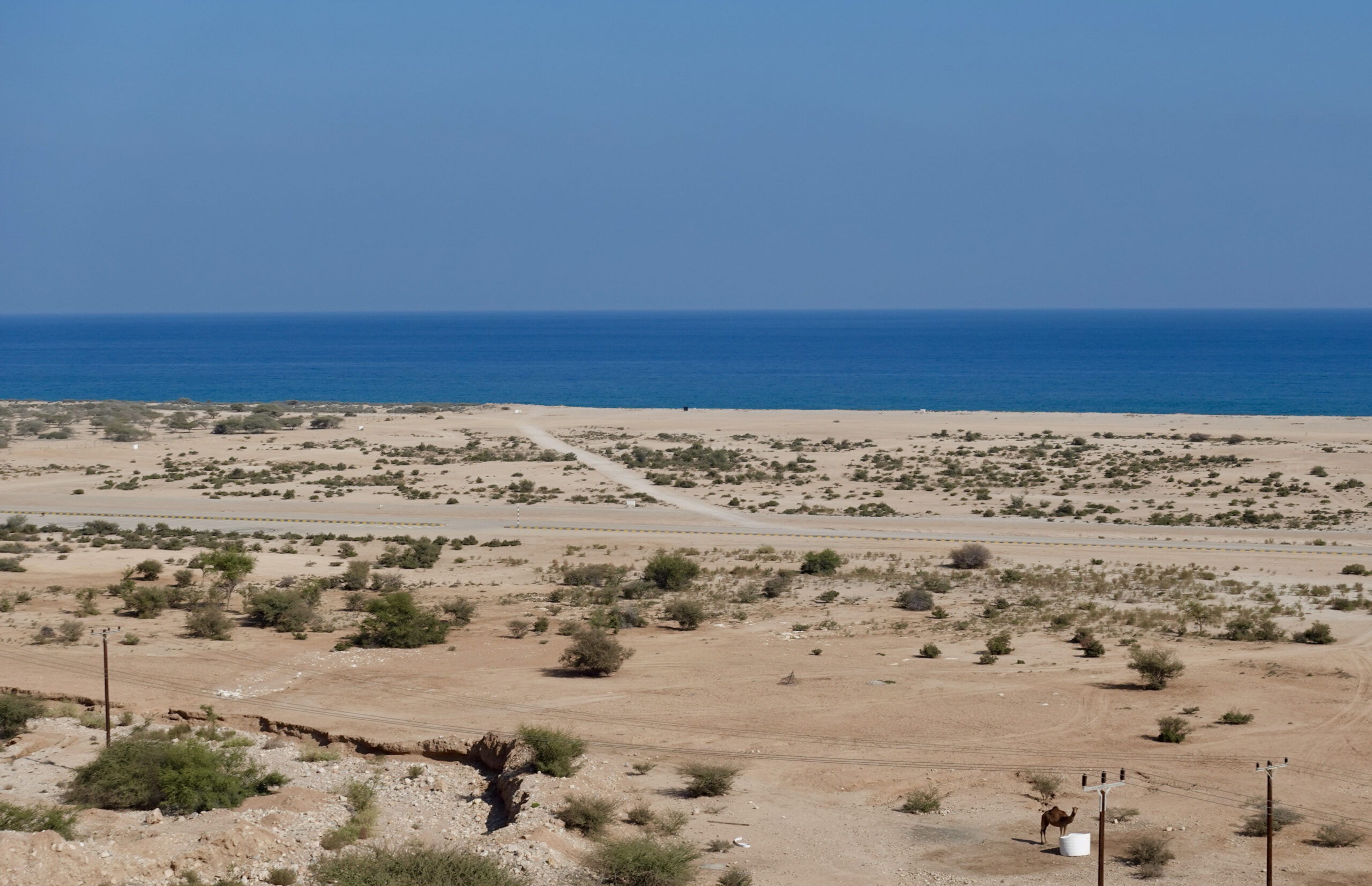 Wonderful views along the coastal route between Sur and Muscat