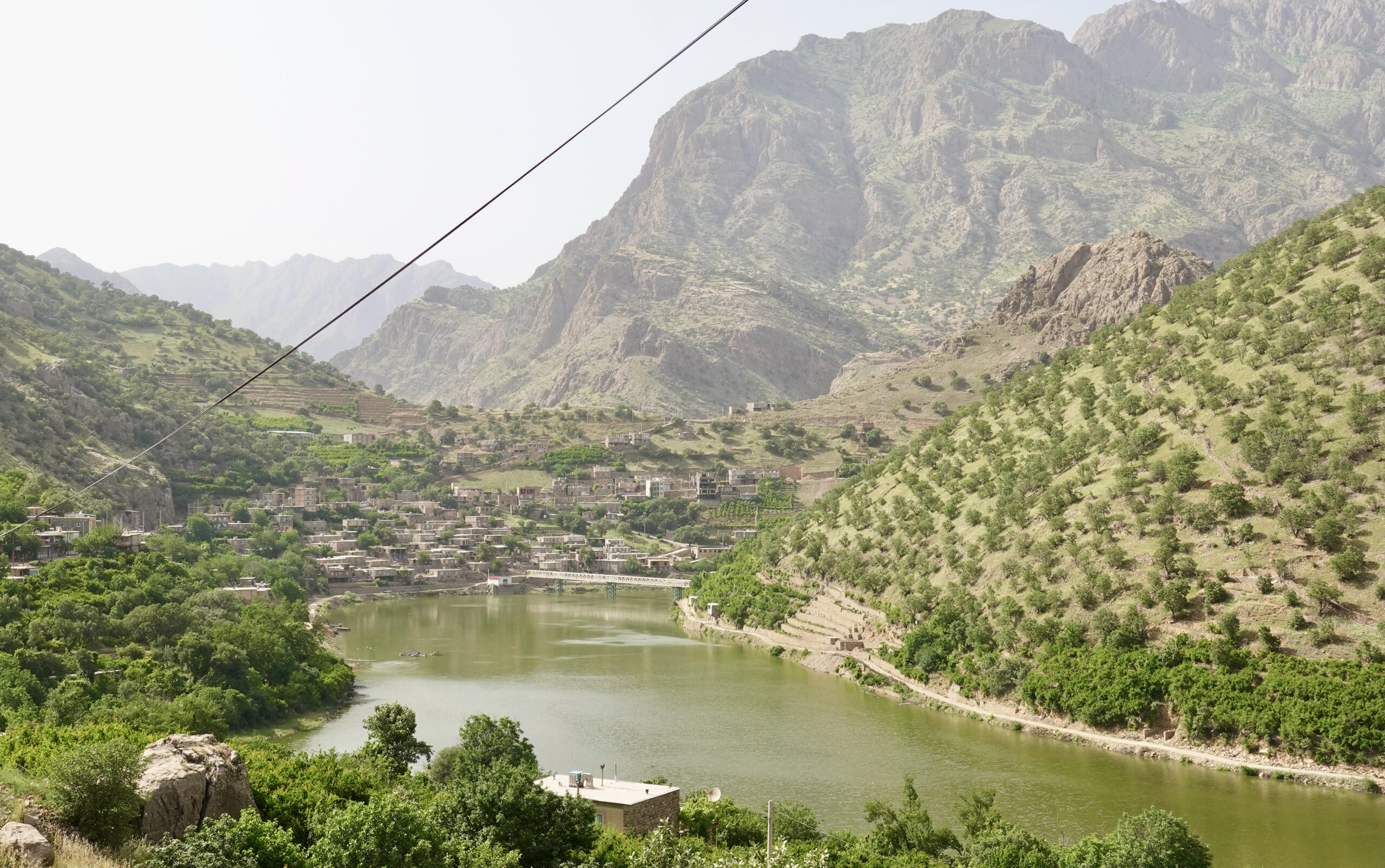 Selin village lies at the end of the reservoir