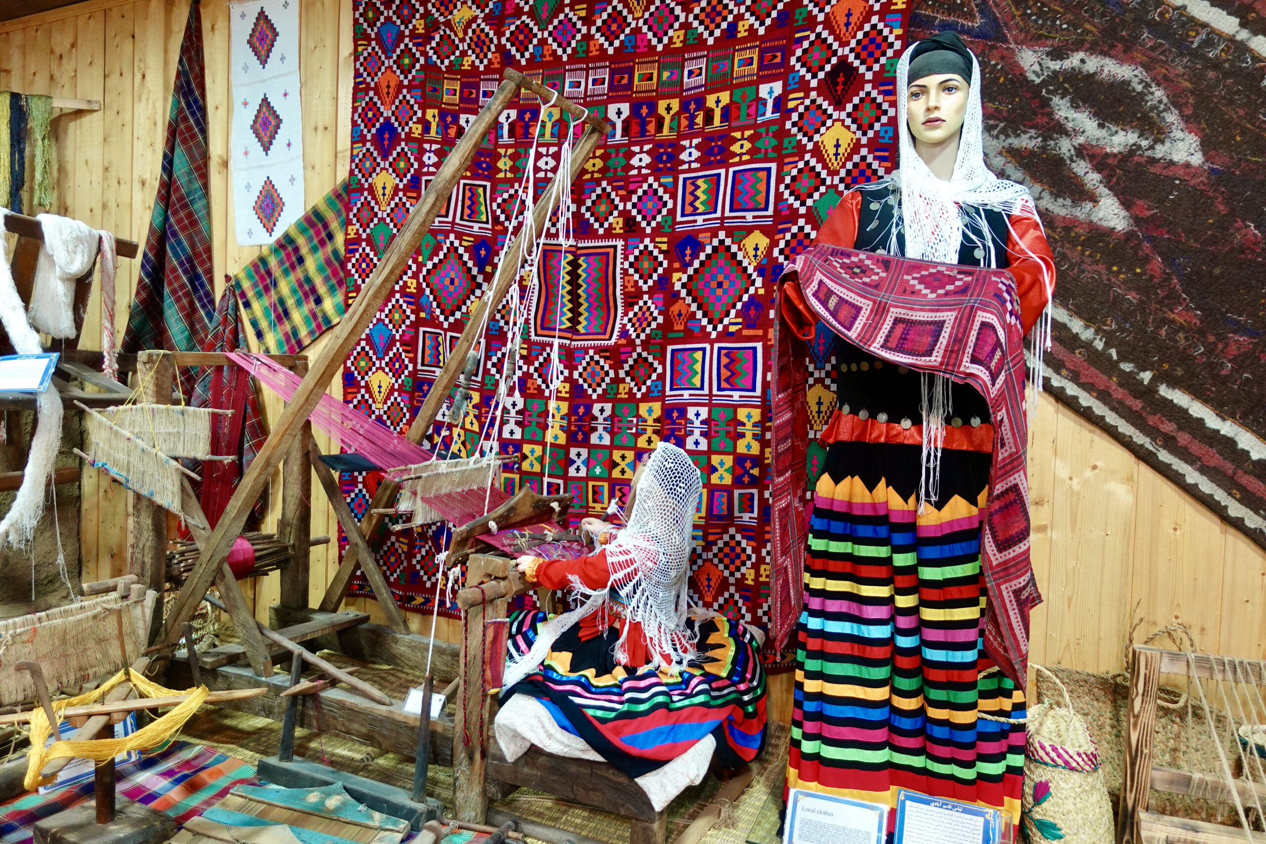 The traditional dresses in Gilan are very colorful