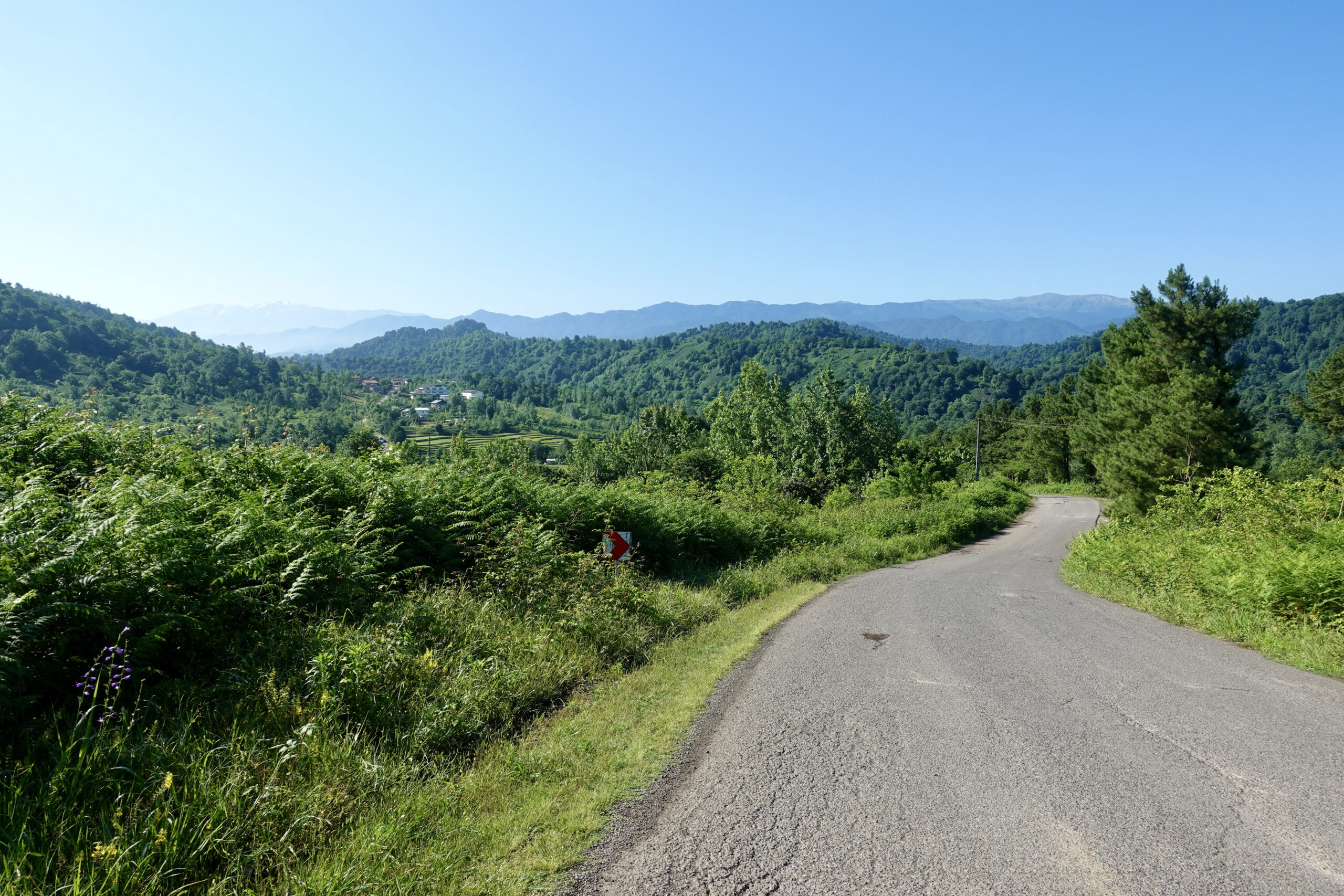 Beautiful side roads lead into the mountains