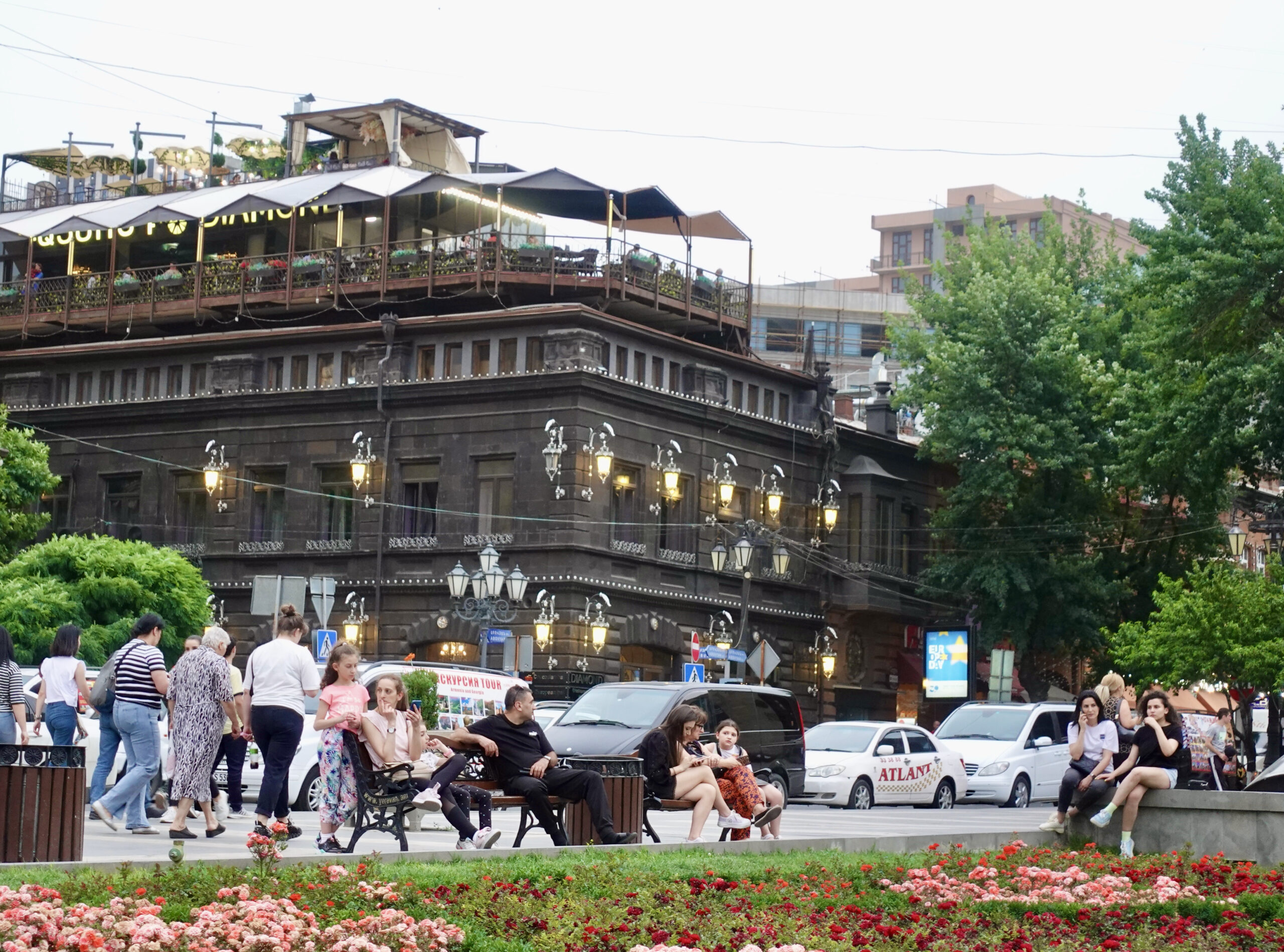 The Republic Square is a famous meeting point in Yerevan