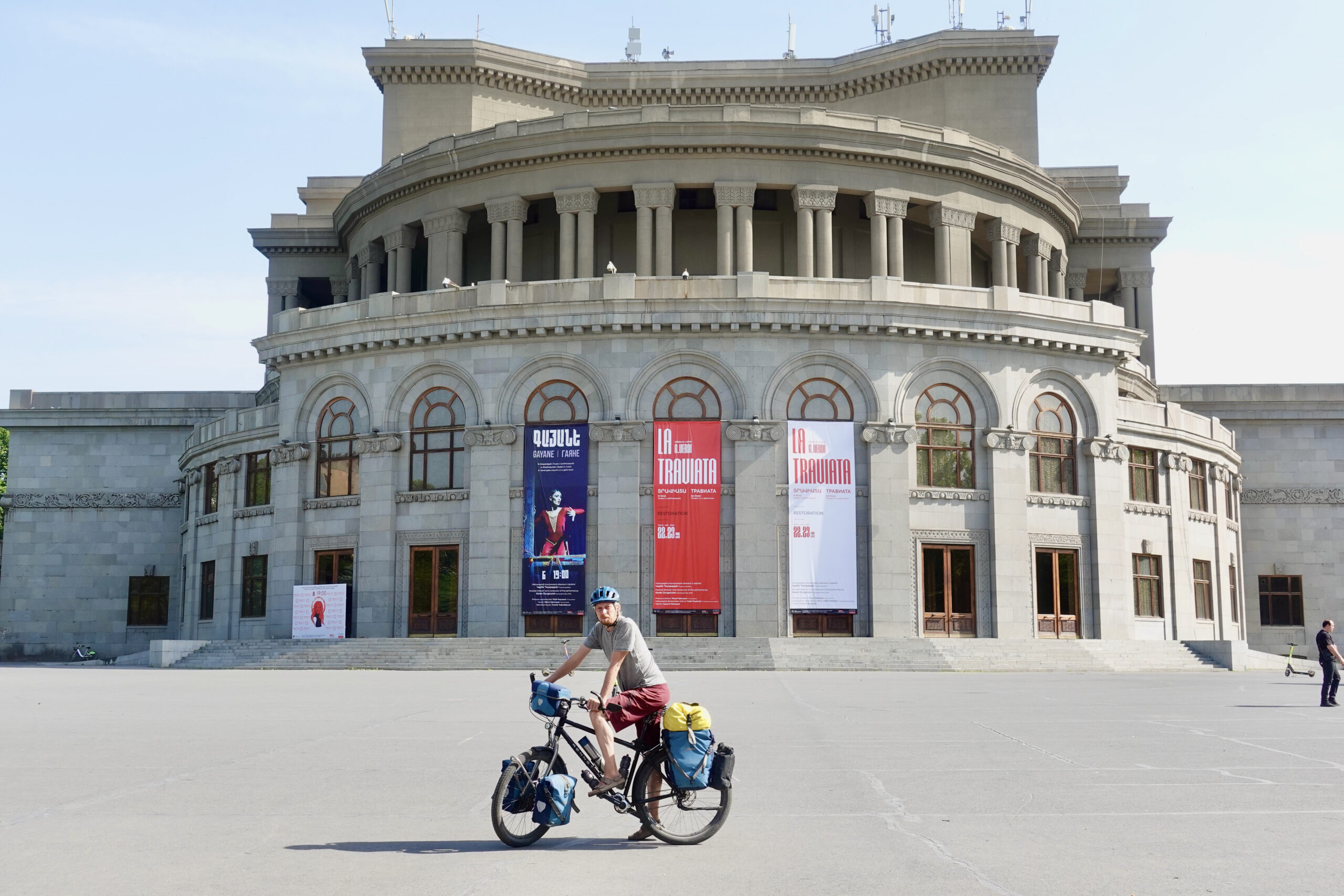 In front of the Yerevan Opera House