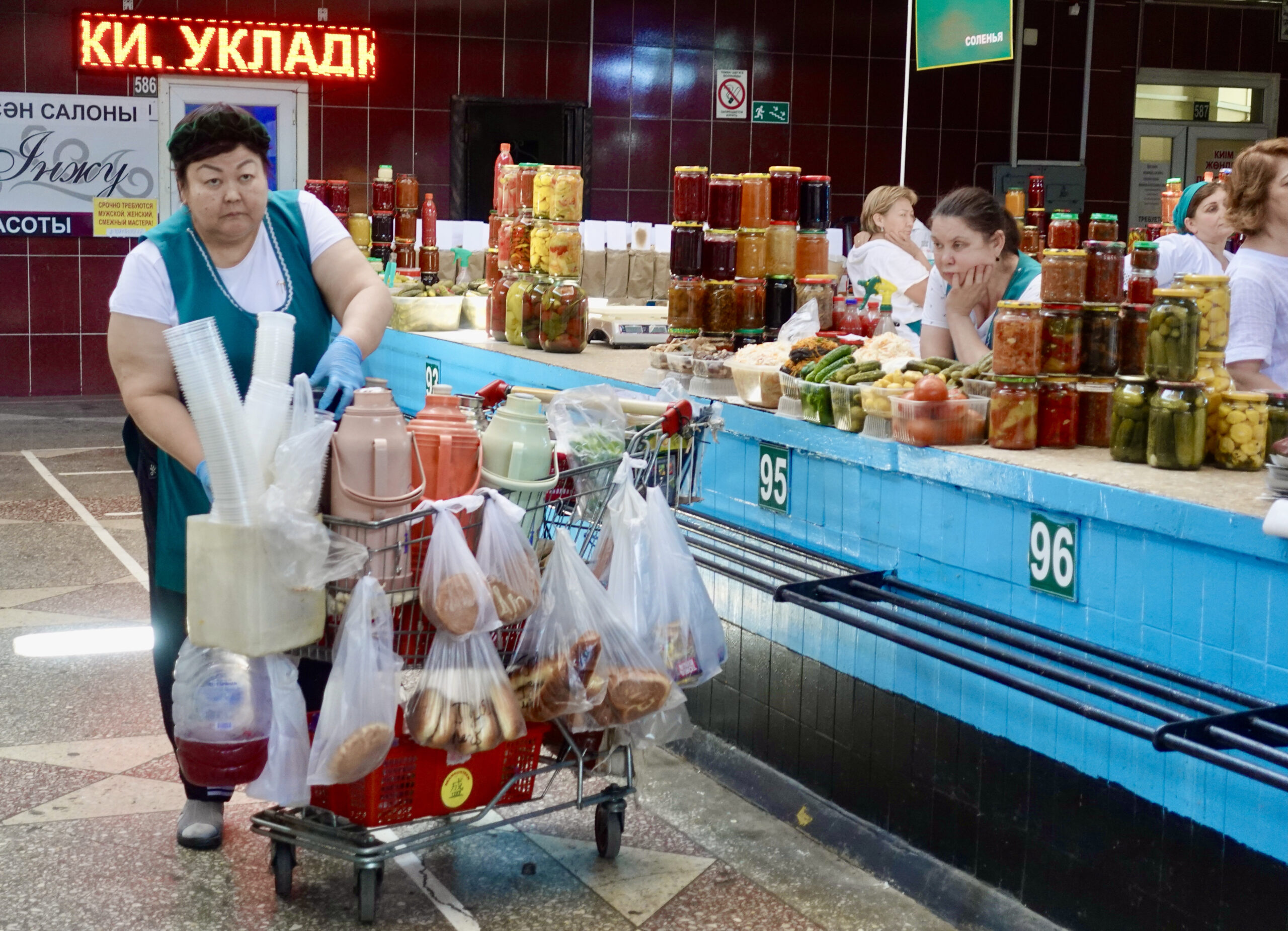 Mobile coffee and tea store (the lady could also use some caffeine)