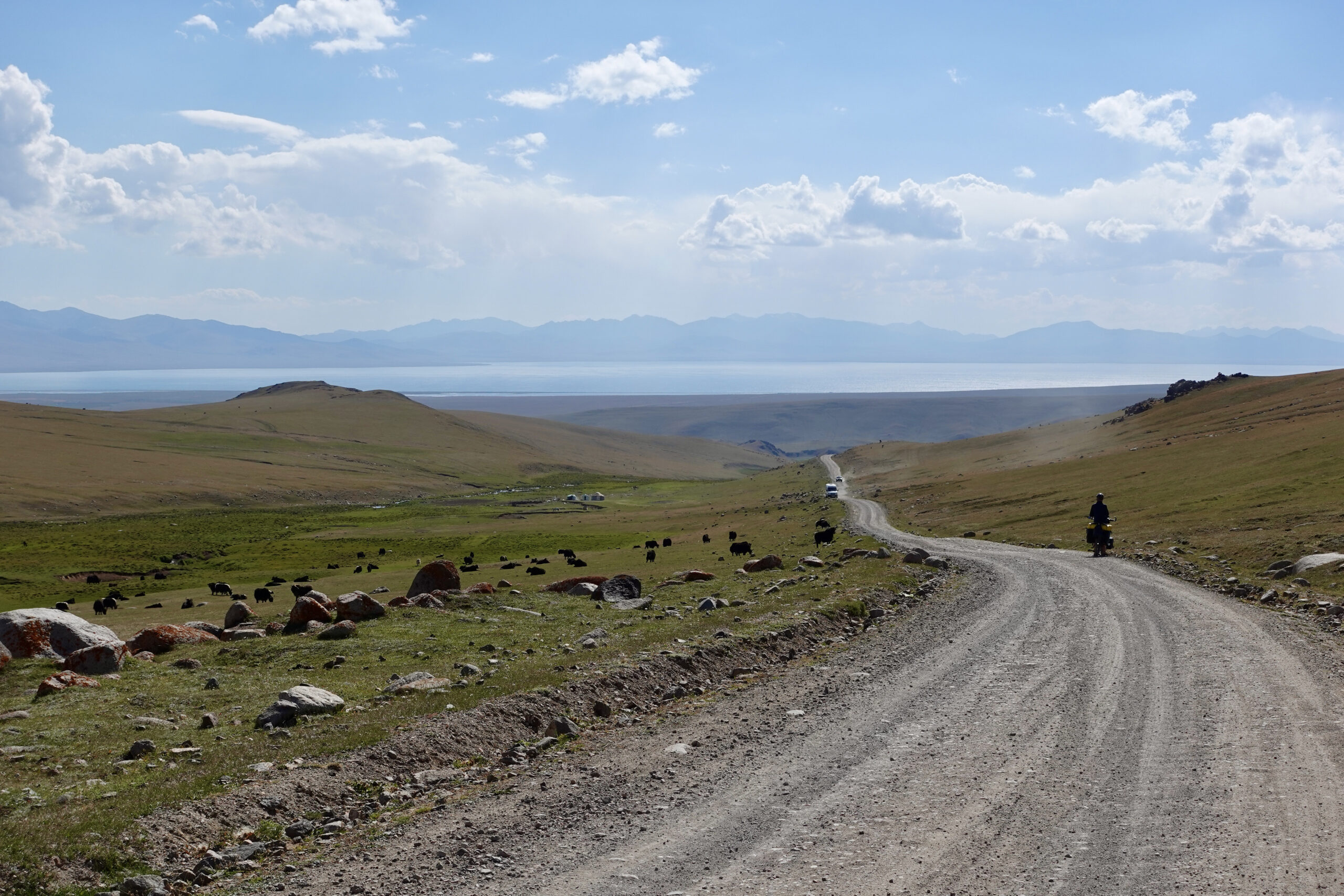 It takes more than two hours to reach the lakeshore from the pass