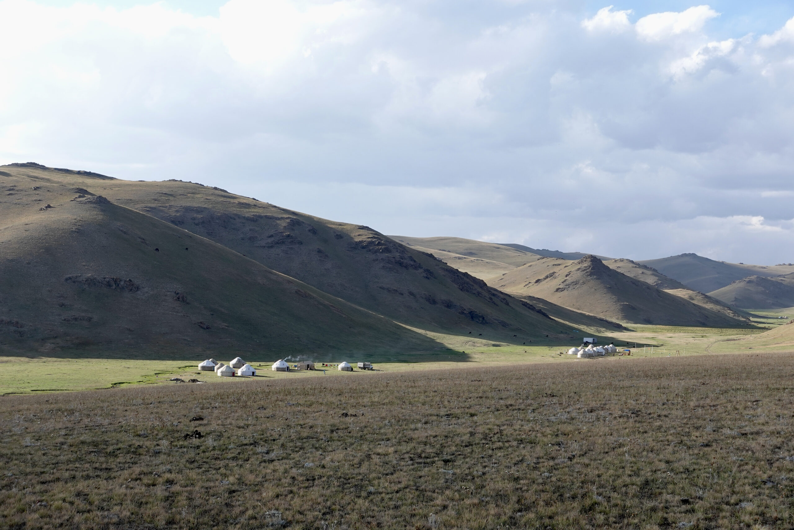 There are yurt camps on the lake or in one of the many valleys