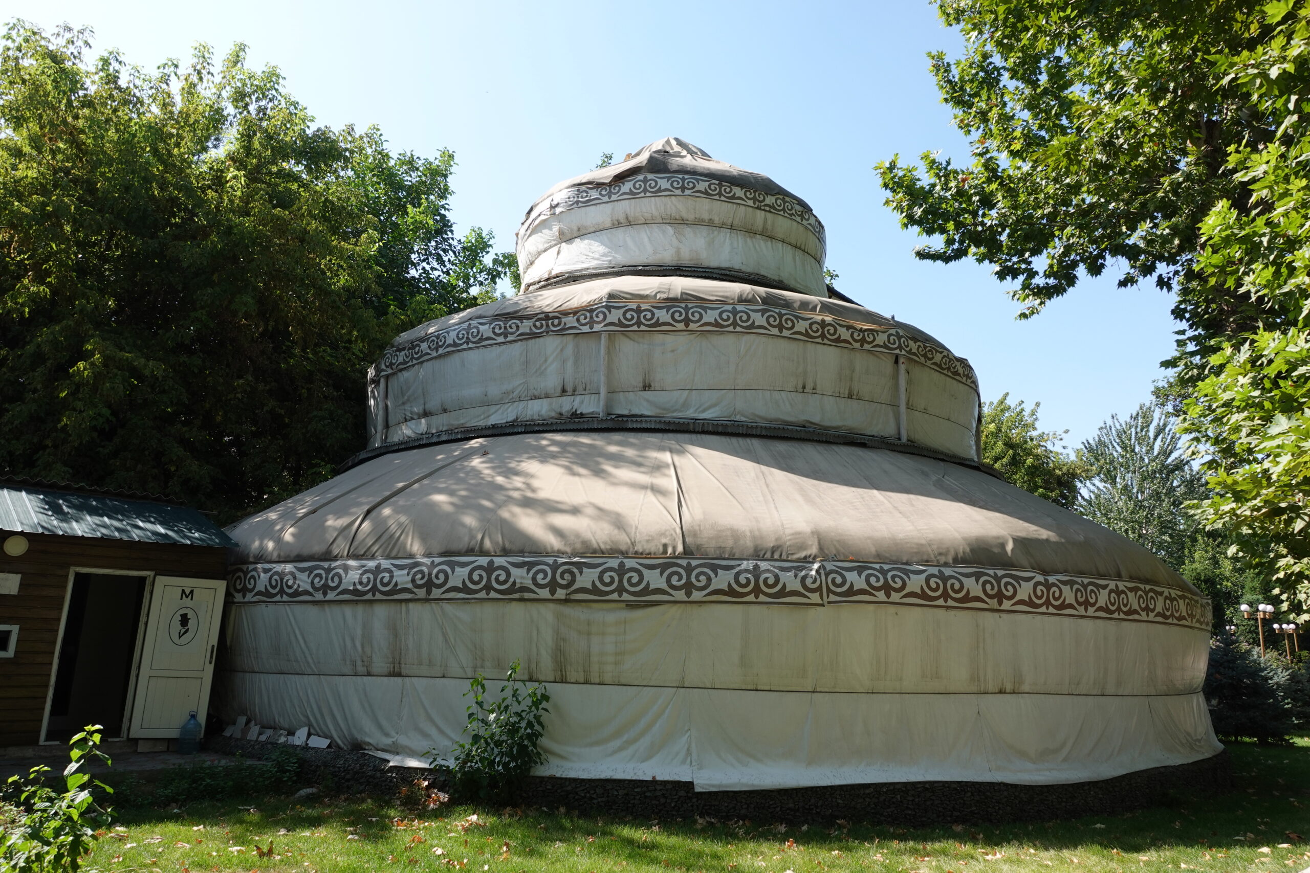 Probably unique: a three-storey yurt in Osh